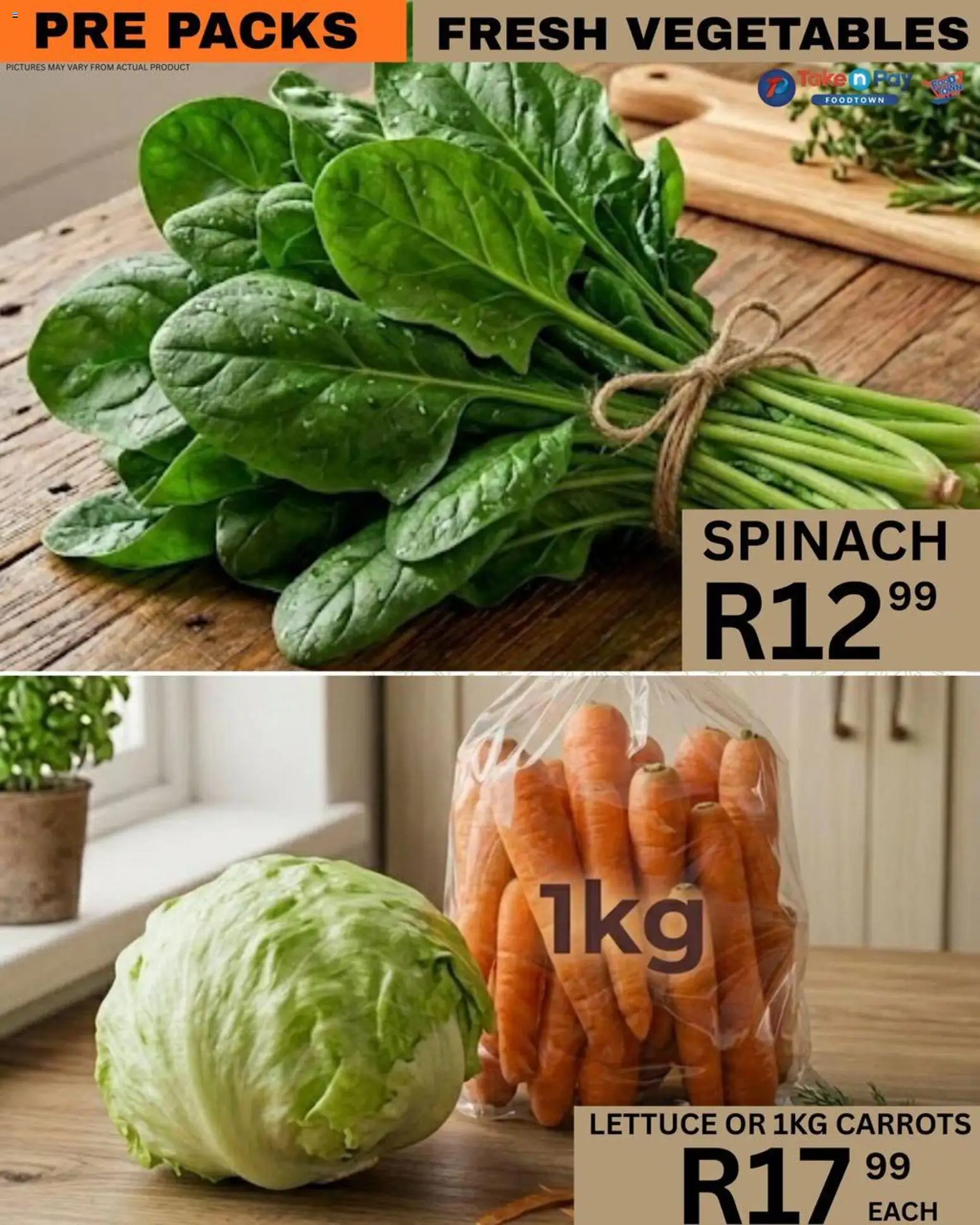 New Take n Pay catalogue – valid from 17.05.2026 | Page: 12 | Products: Carrots, Vegetables, Lettuce