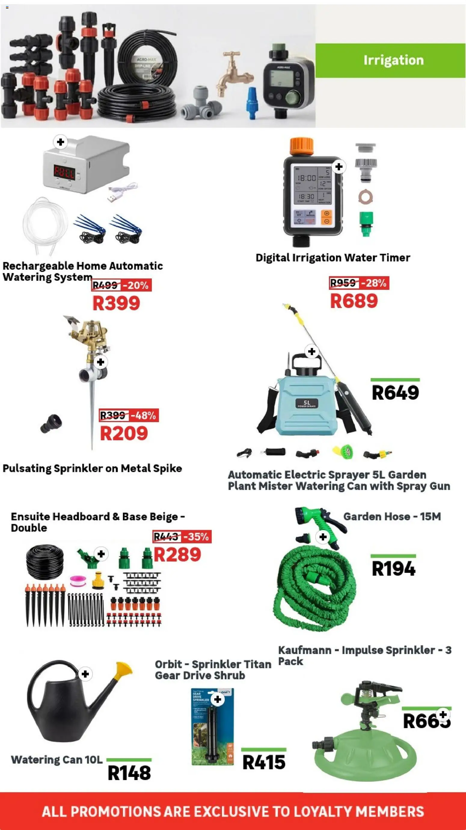 New Leroy Merlin catalogue – valid from 08.04.2026 | Page: 6 | Products: Timer, Headboard, Garden hose, Water