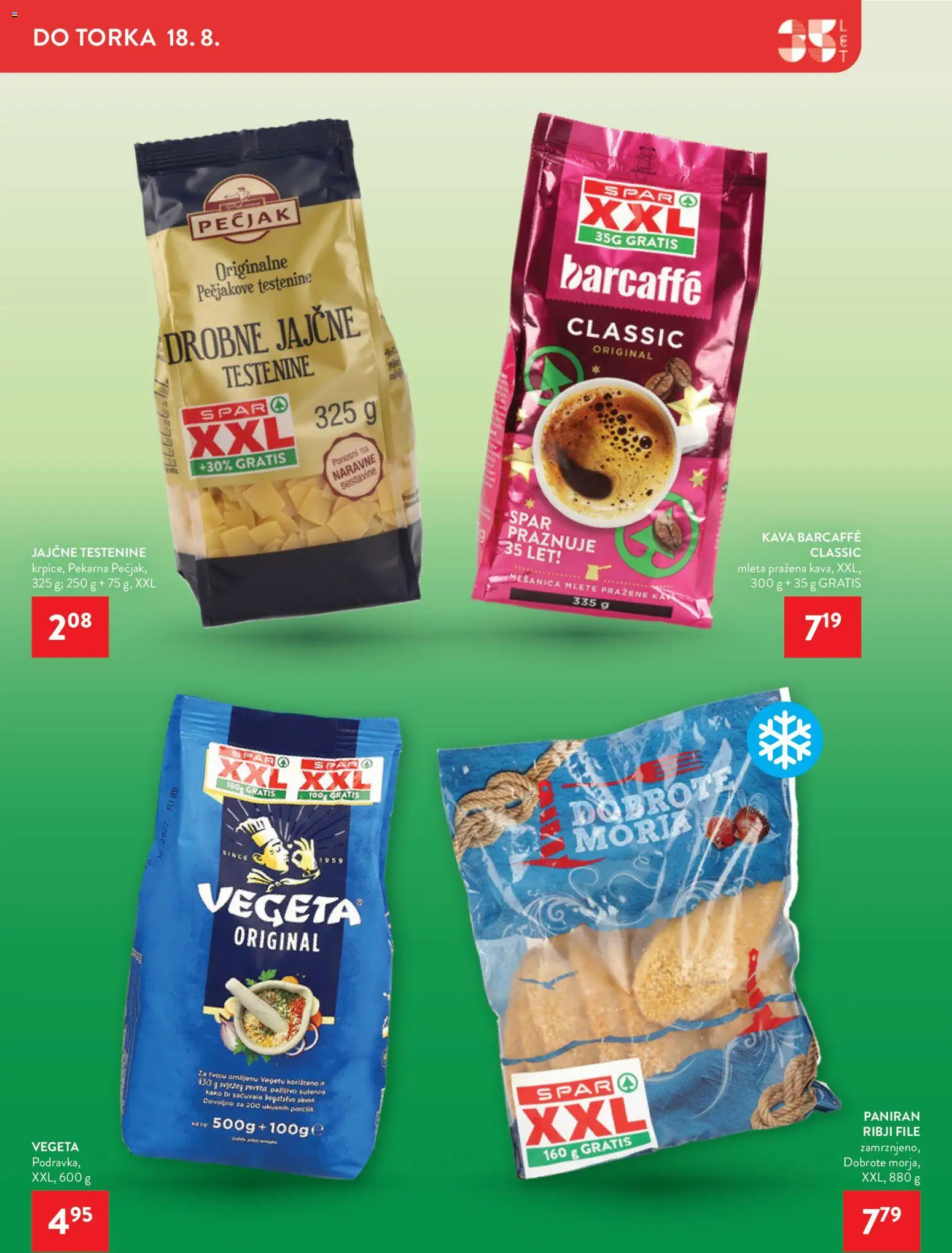 Novi Spar katalog ponudbe – veljaven od 12.08.2026 | Stran: 37 | Izdelki: Pekarna, Kava, Testenine