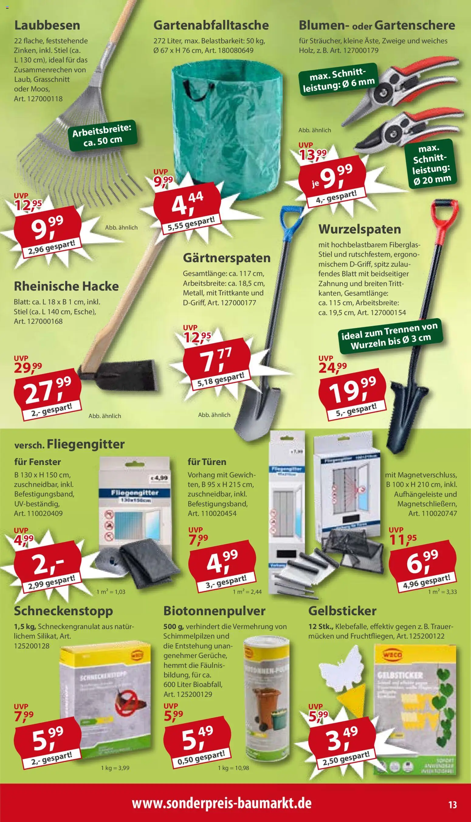 Sonderpreis Baumarkt Prospekt – gültig ab 06.06.2026 | Seite: 13 | Produkte: Blumen, Vorhang