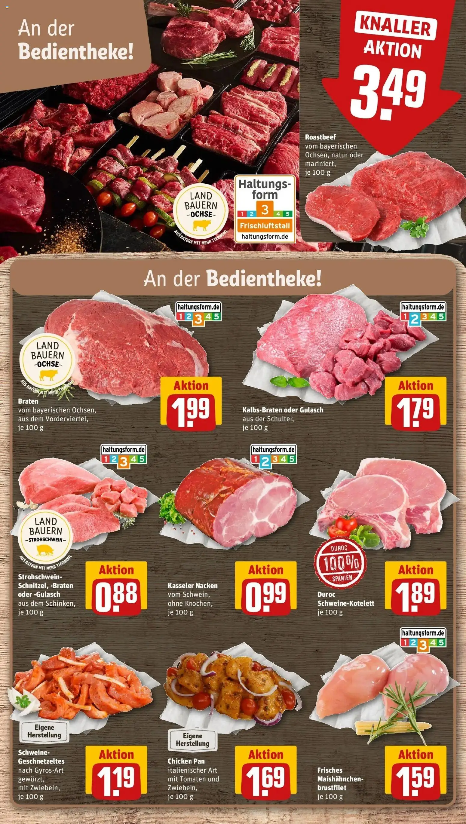 REWE Prospekt ab 21.09.2026 zum Blättern » Angebote | Seite: 14 | Produkte: Tomaten, Roastbeef, Kasseler nacken, Gulasch