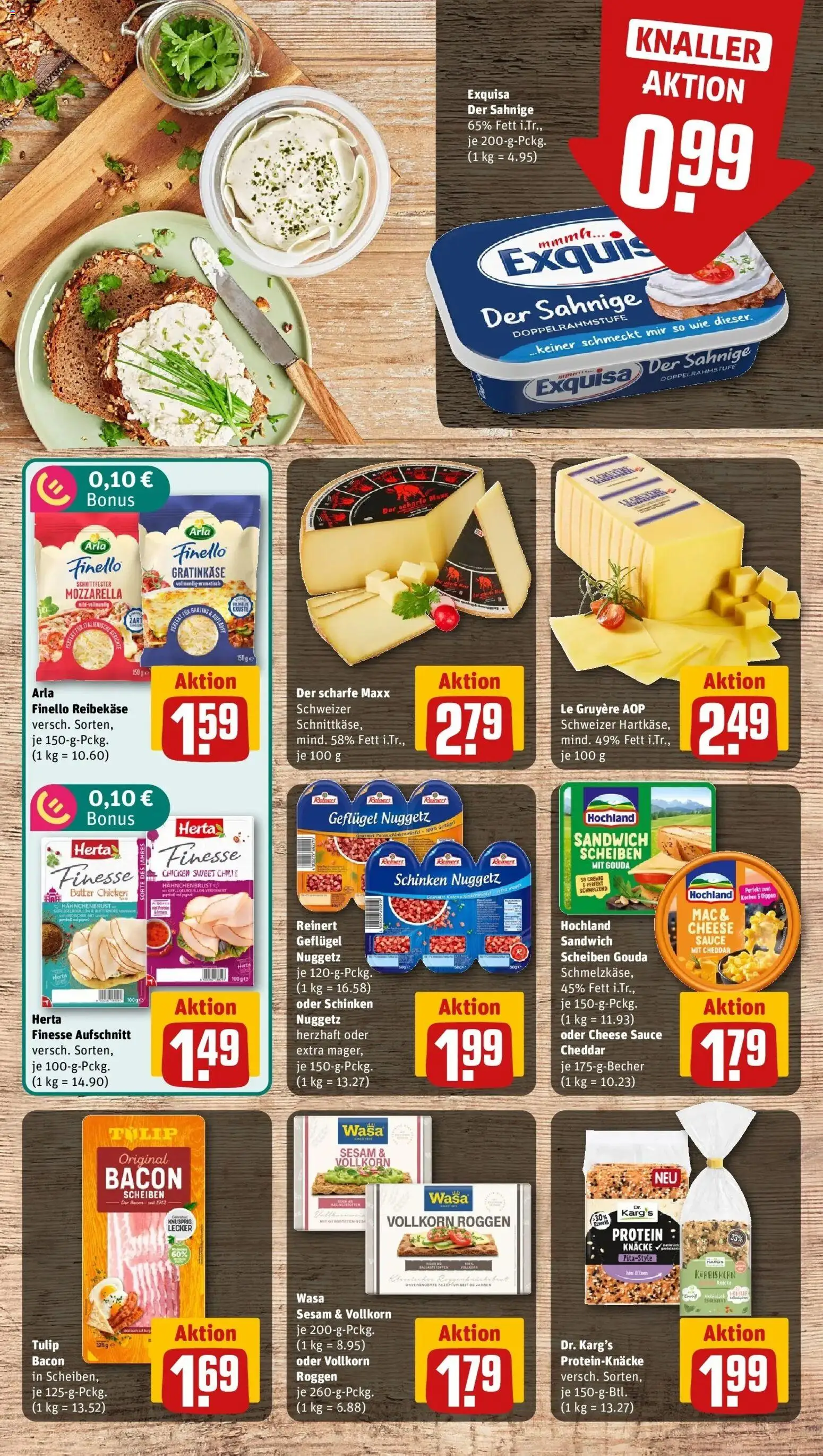 REWE Prospekt ab 26.10.2026 zum Blättern » Angebote | Seite: 11 | Produkte: Butter, Exquisa, Reibekase, Herta finesse