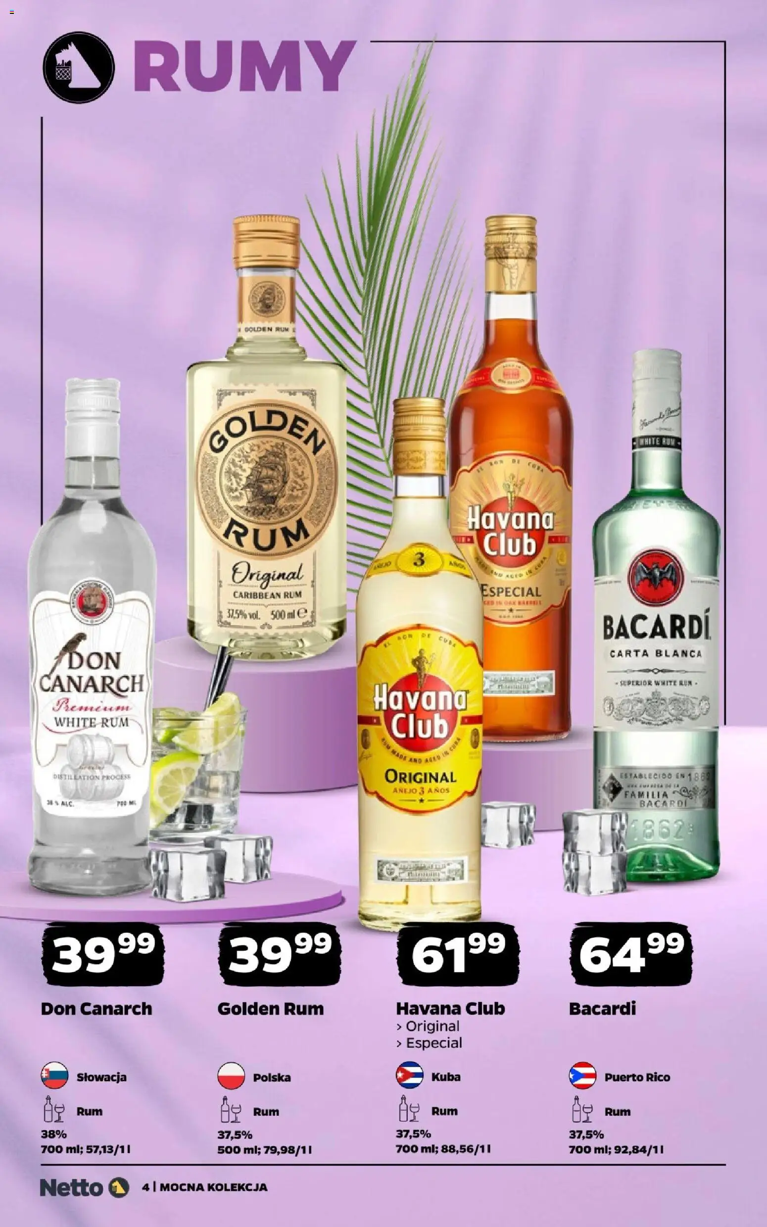 Netto gazetka - Mocne alkohole od 31.08.2026 | Strona: 4 | Produkty: Rum, Havana, Havana Club, Rum Havana