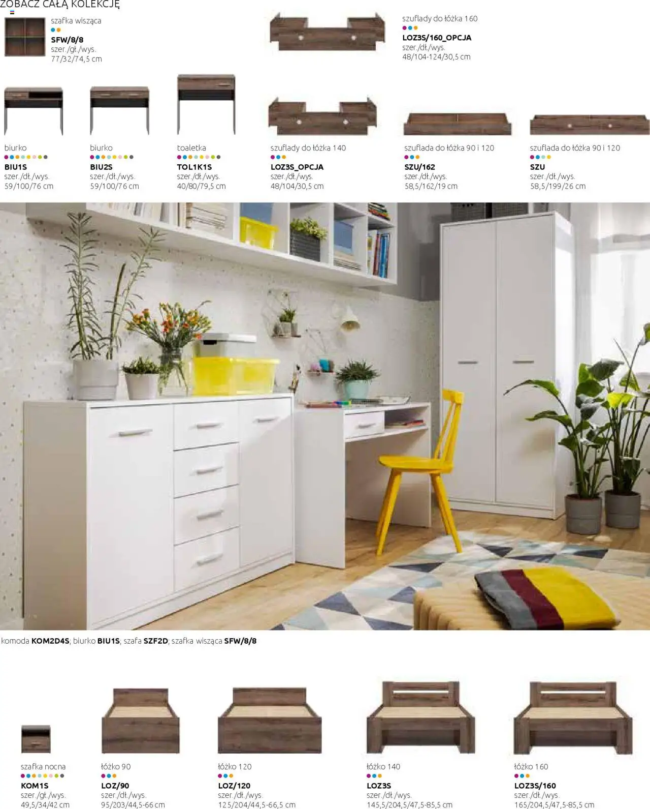 Black Red White Gazetka - Katalog rodzinnych wnętrz od 24.05.2024 | Strona: 62 | Produkty: Szafa, Komoda, Biurko, Szafka nocna