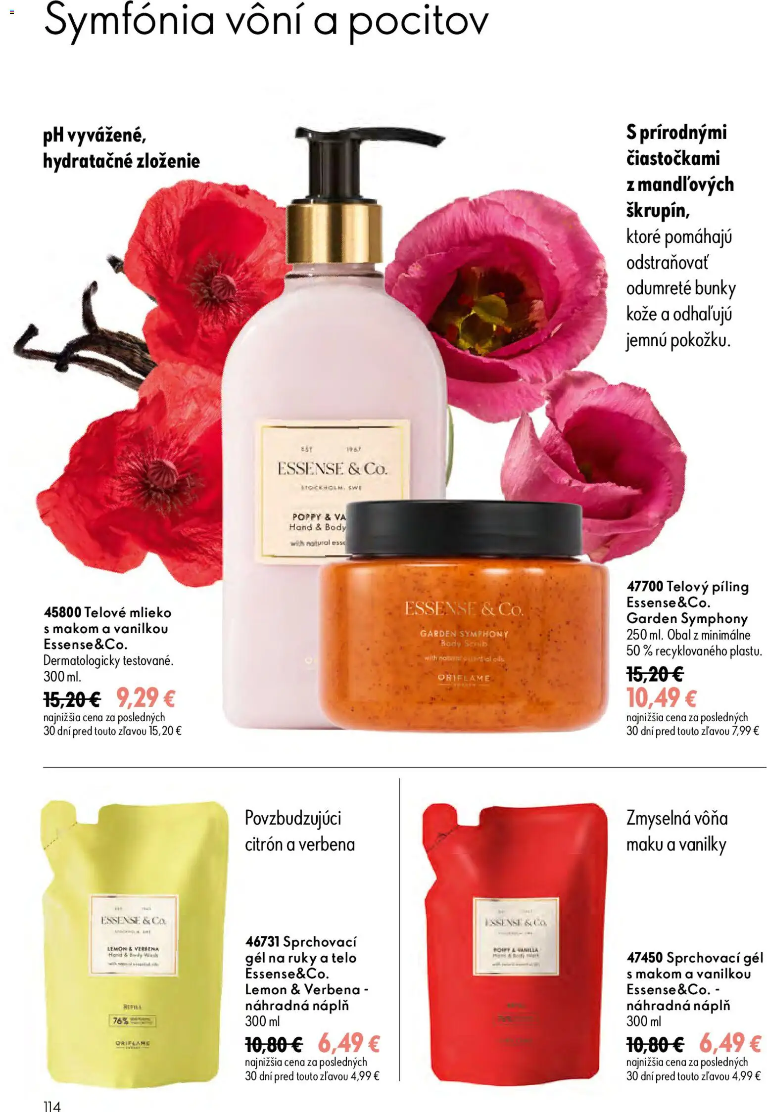 Nové Oriflame akcie – leták je platný od 29.07.2026 | Strana: 114 | Produkty: Mlieko, Telové mlieko