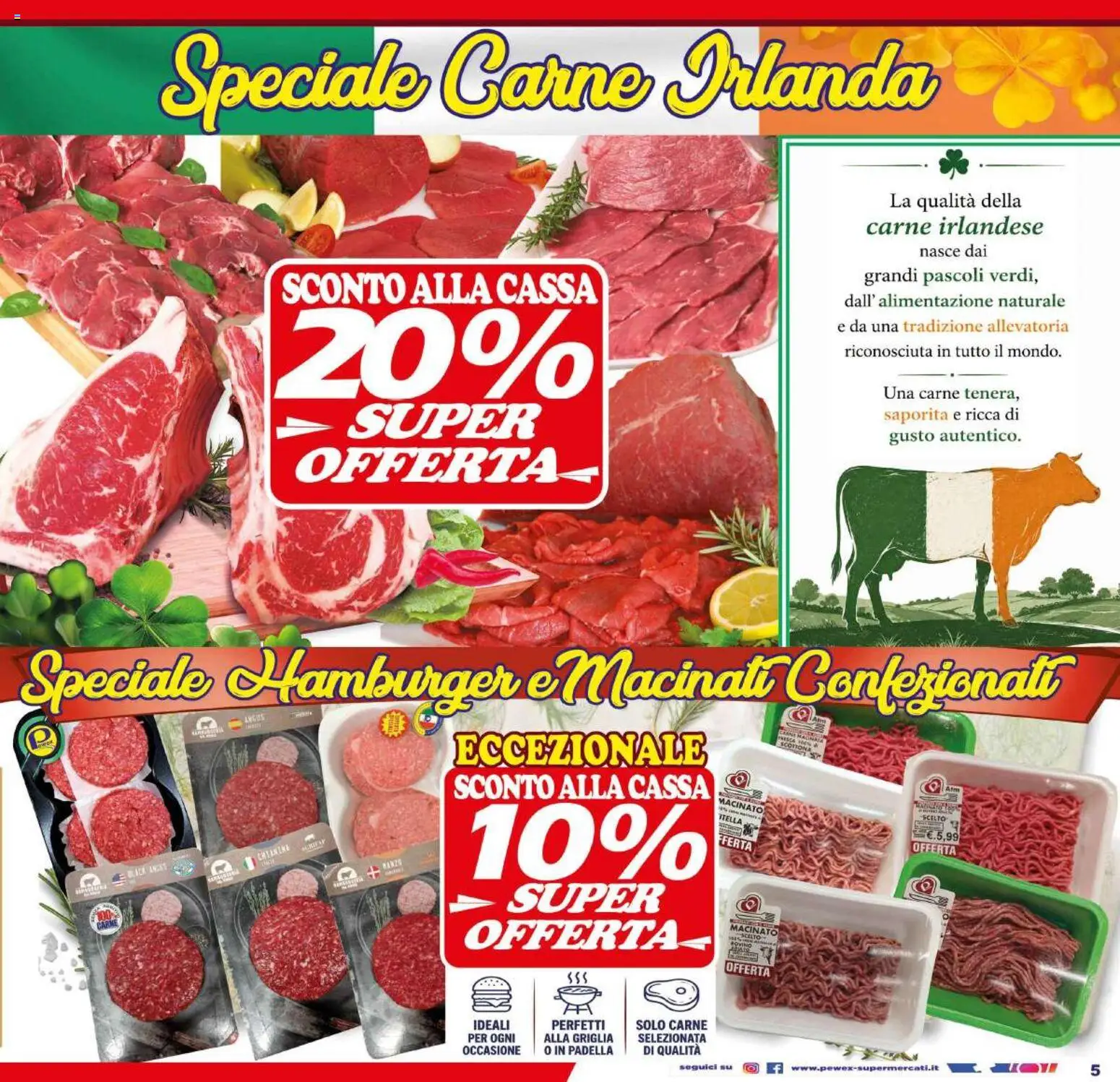 Volantino Pewex del 19/06/2026 | Pagina: 5 | Prodotti: Padella, Griglia, Hamburger, Macinato