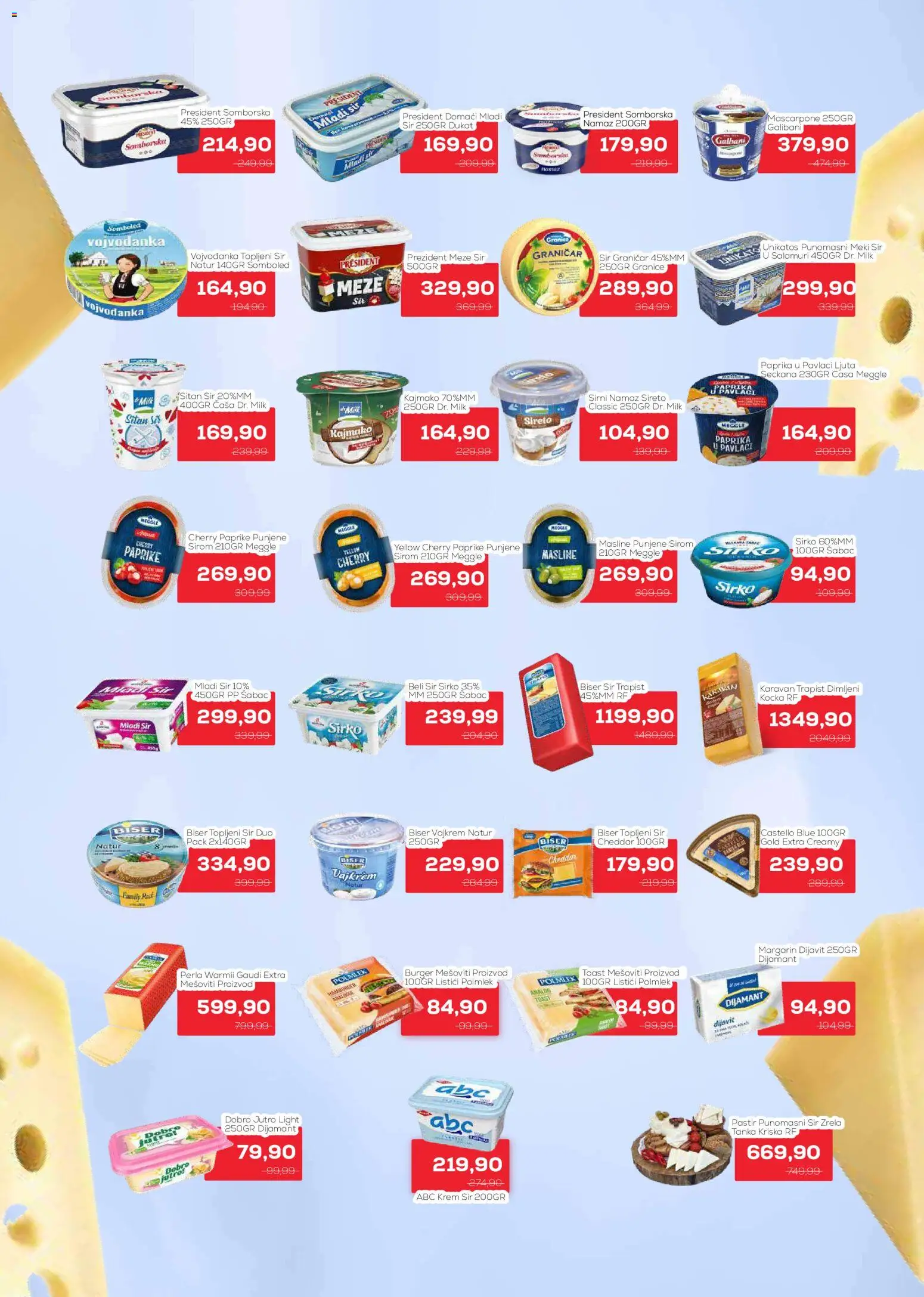 Medius katalog - važi od 11.08.2026 | Strana: 5 | Proizvode: Burger, Sir, Meki sir, Topljeni sir