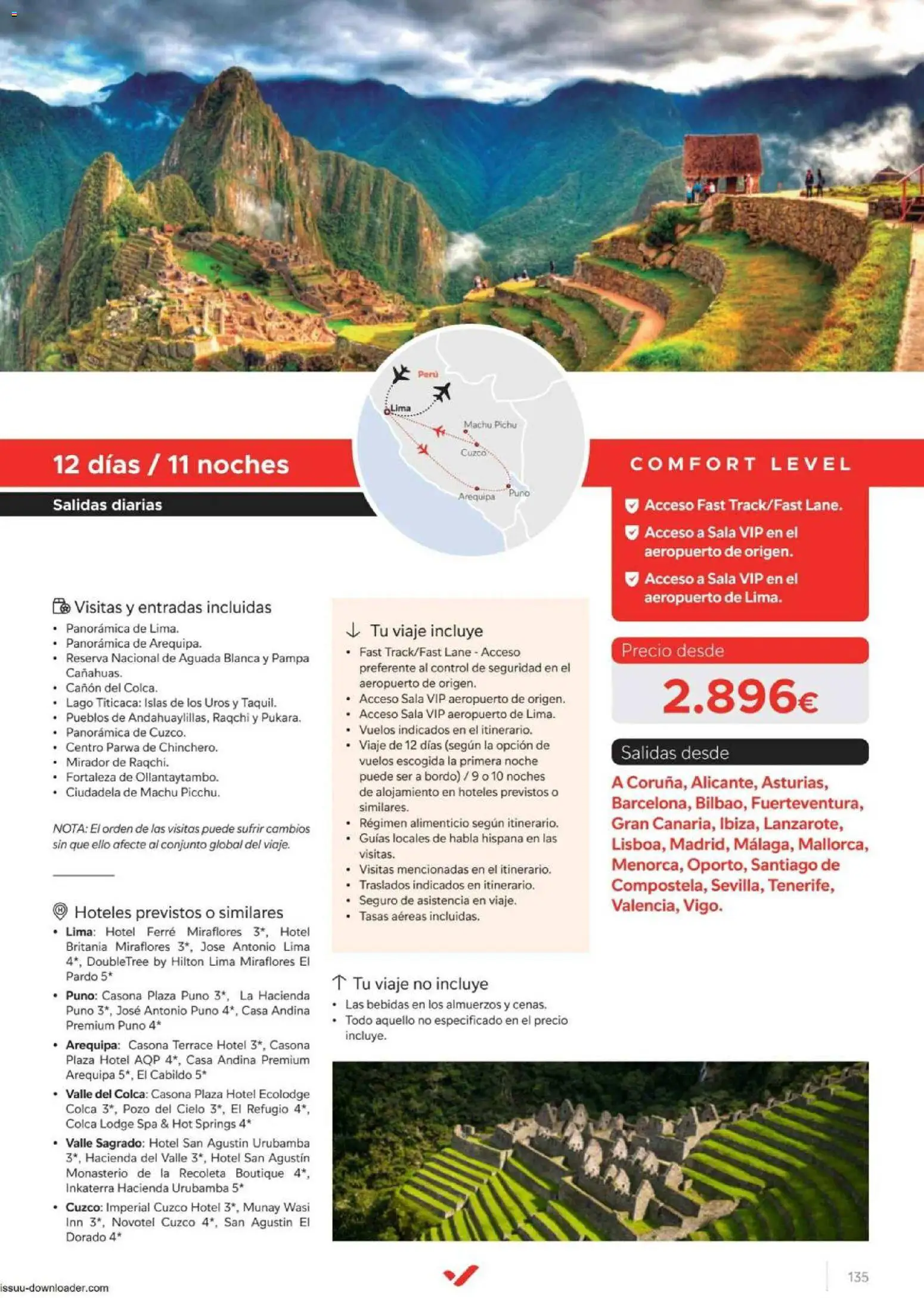 Halcón Viajes Comfort level 2026 │ válido desde el 04.06.2026 | Página: 135 | Productos: Lima