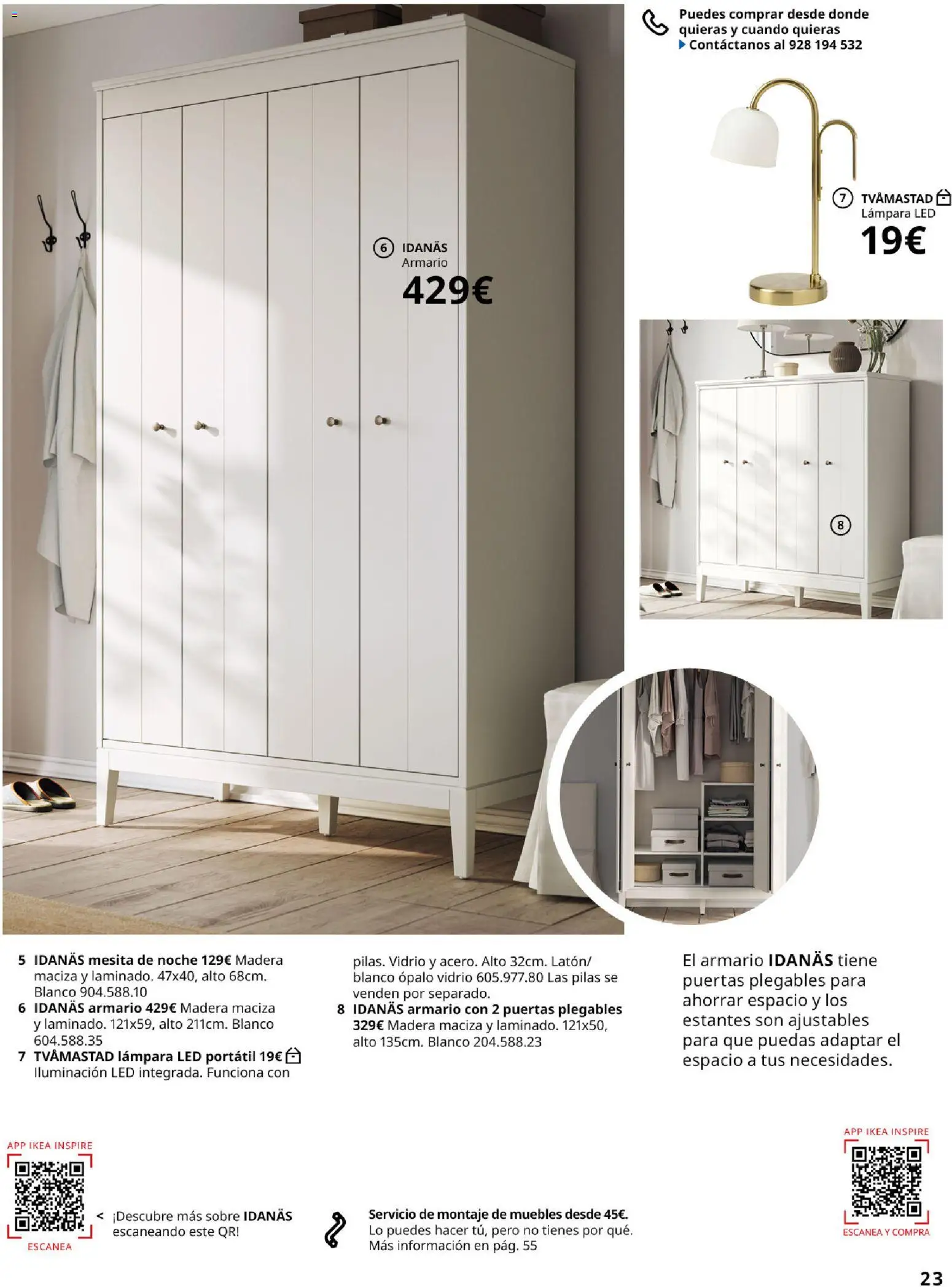 IKEA - Domitorios │ válido desde el 01/09/2026 | Página: 23 | Productos: Portátil, Armario, Puertas, Lámpara