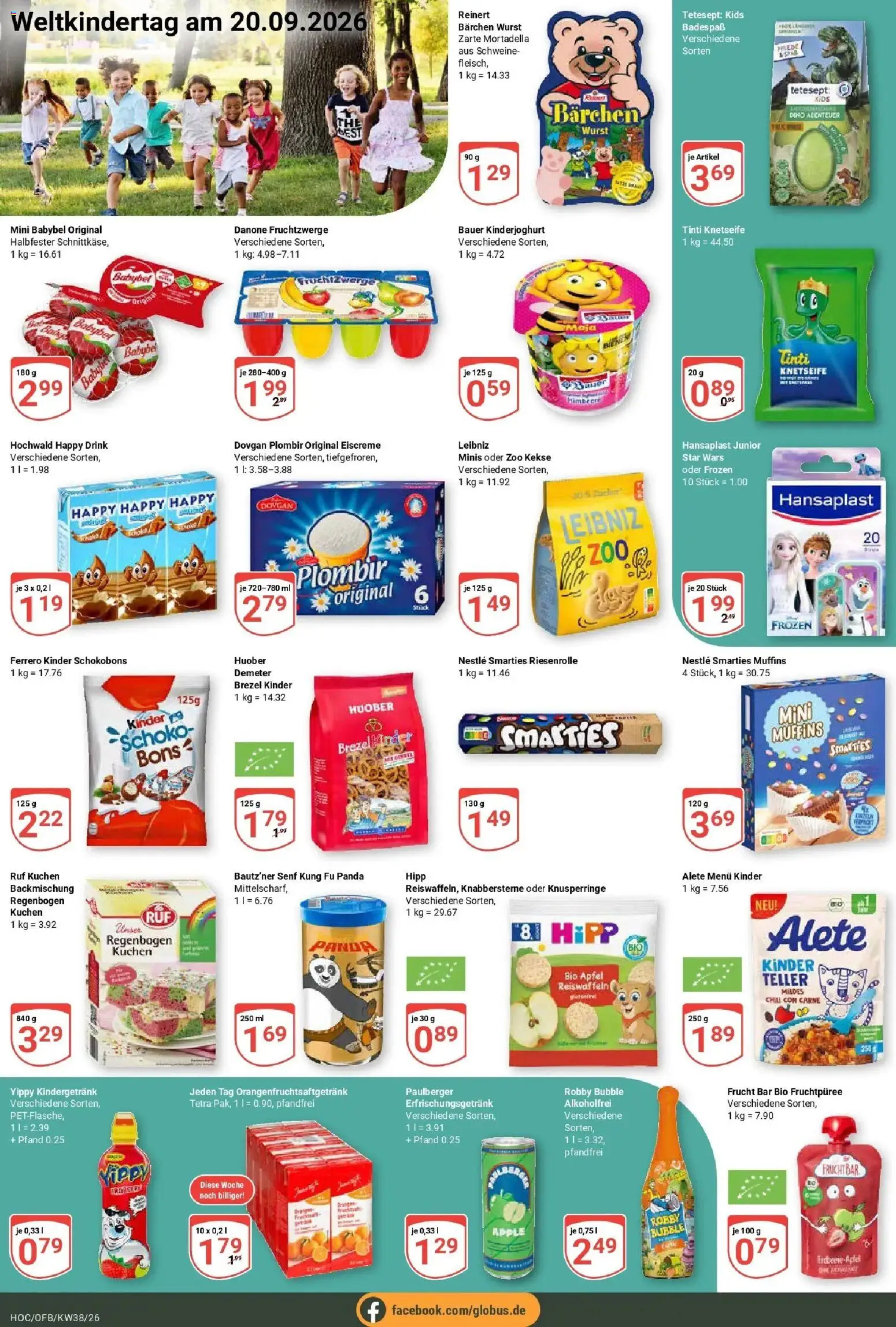 Globus Prospekt Hockenheim (ab 14.09.2026) » Angebote online | Seite: 23 | Produkte: Smarties, Wurst, Himbeere, Babybel