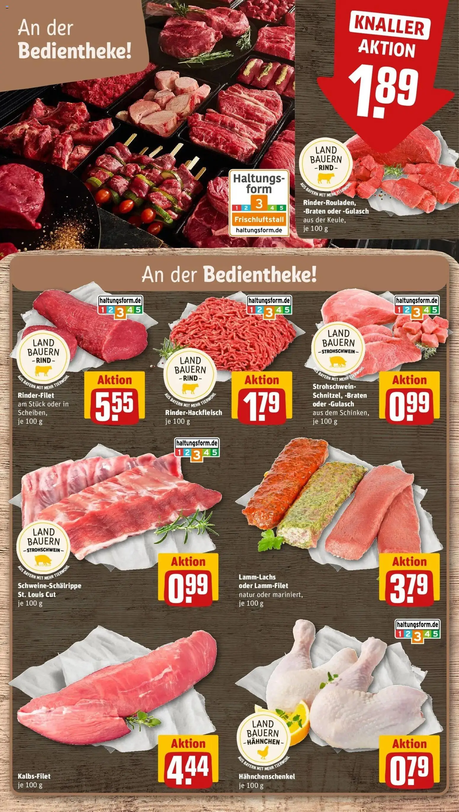 Rewe Prospekt Bamberg – gültig ab 08.06.2026 | Seite: 8 | Produkte: Hahnchen, Hahnchenschenkel, Rinderfilet, Spare ribs