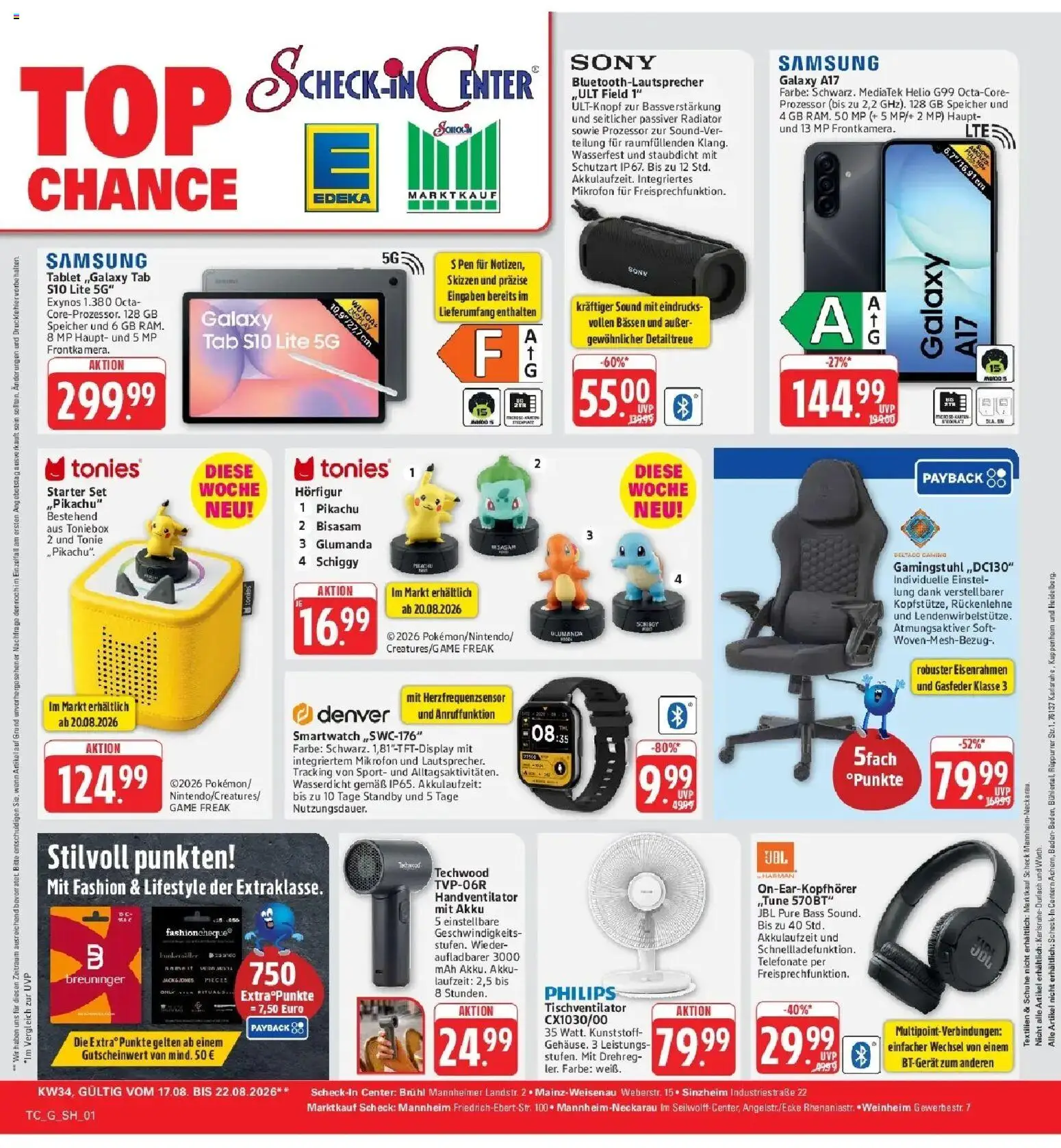 Edeka Prospekt Mainz-Weisenau (ab 17.08.2026) » Angebote Online | Seite: 70 | Produkte: Philips, Smartwatch, Samsung, Tablet