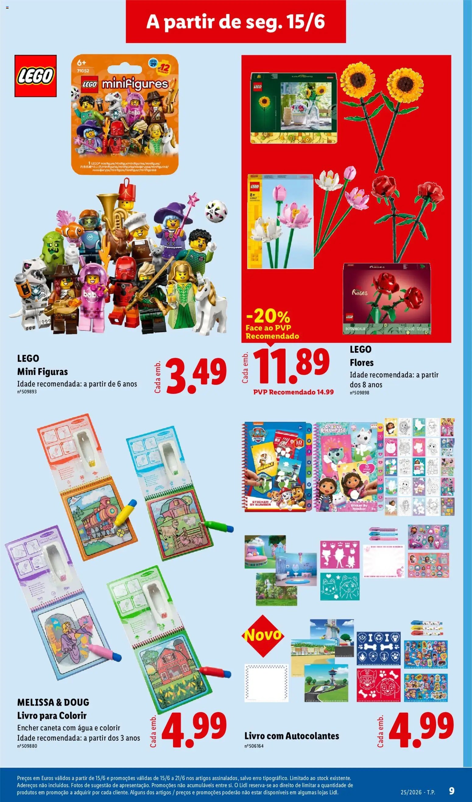 Lidl Novidades │ válido de 15.06.2026 | Página: 9 | Produtos: Agua, Flores