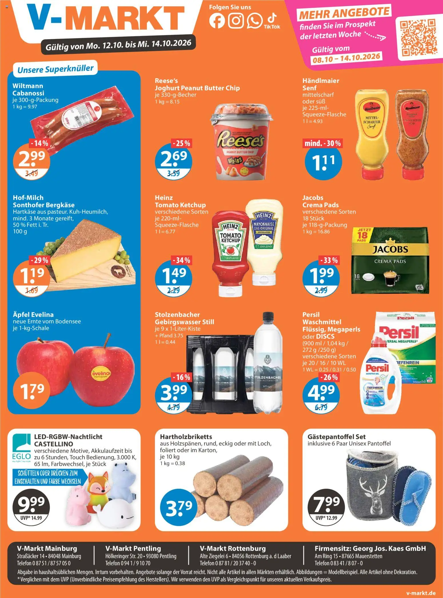 V-Markt Angebote – gültig ab 08.10.2026 | Seite: 23 | Produkte: Äpfel, Mayonnaise, Waschmittel, Persil