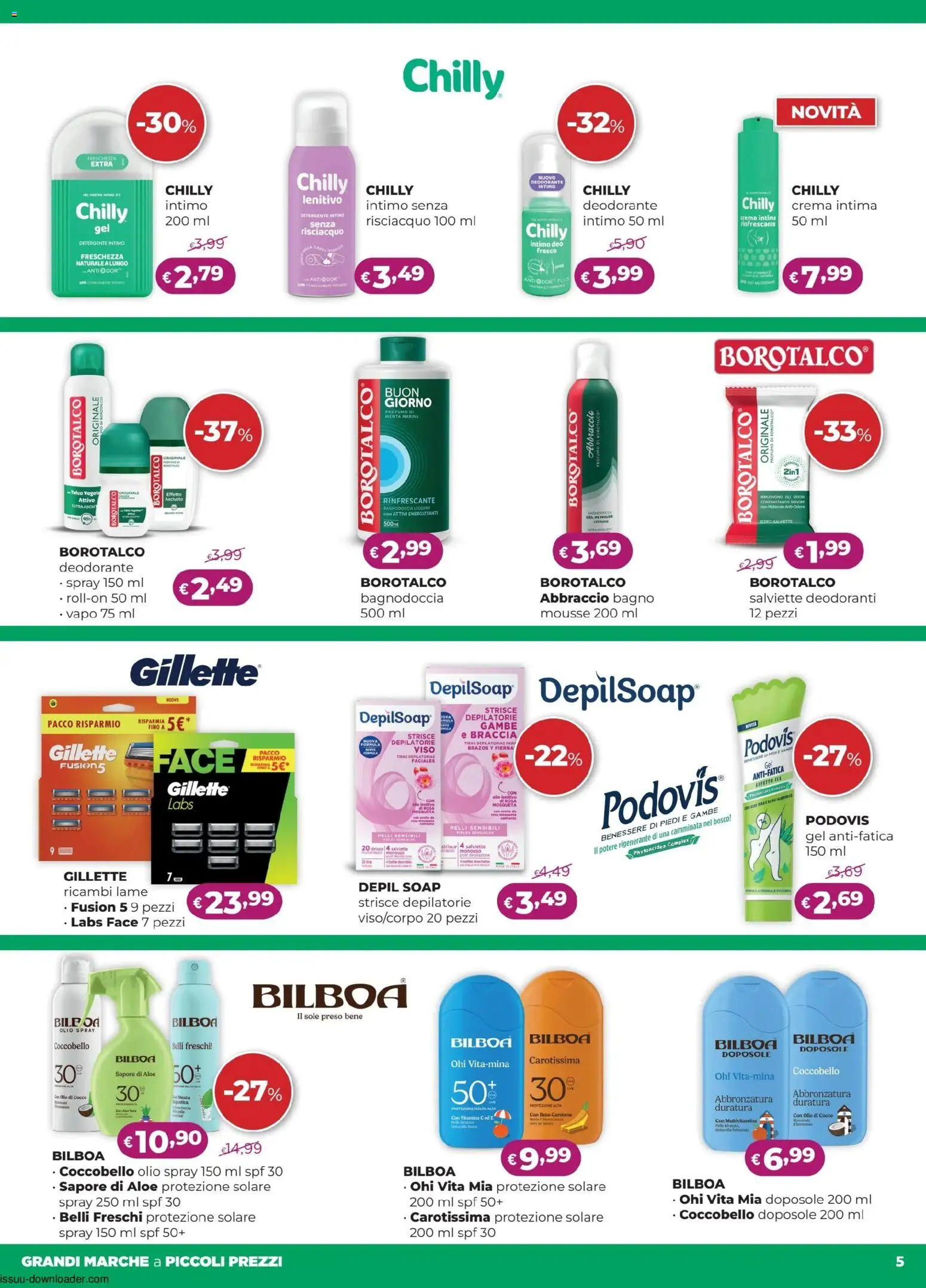 Volantino La Saponeria del 11.06.2026 | Pagina: 5 | Prodotti: Olio, Cocco, Menta, Bagno