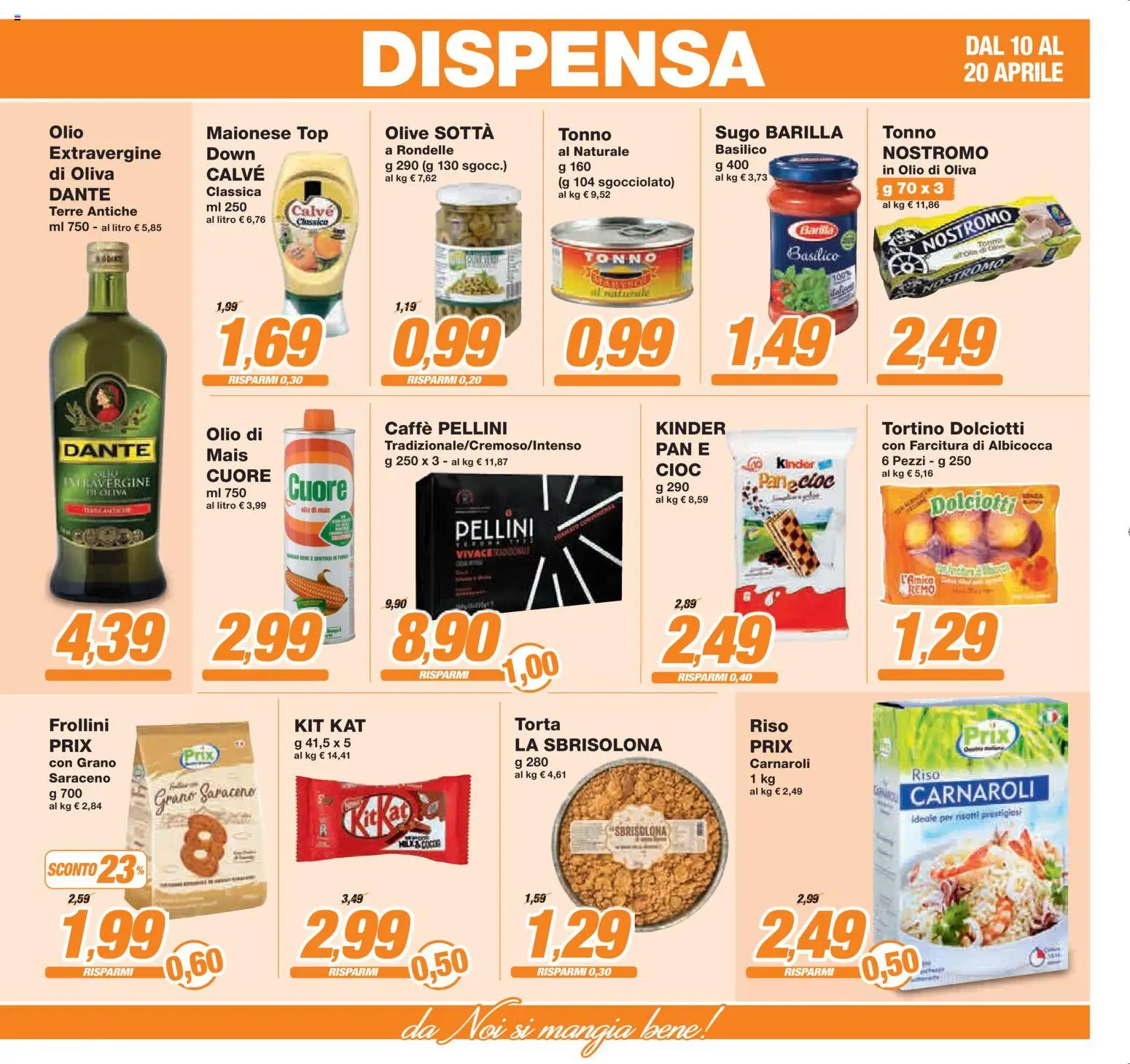 Volantino Prix del 10.04.2026 | Pagina: 17 | Prodotti: Riso, Olio, Top, Basilico