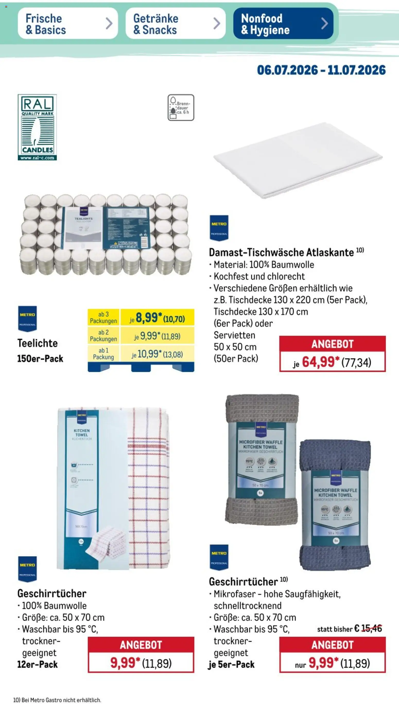Metro Non Food & Hygiene – gültig ab 06.07.2026 | Seite: 6 | Produkte: Trockner