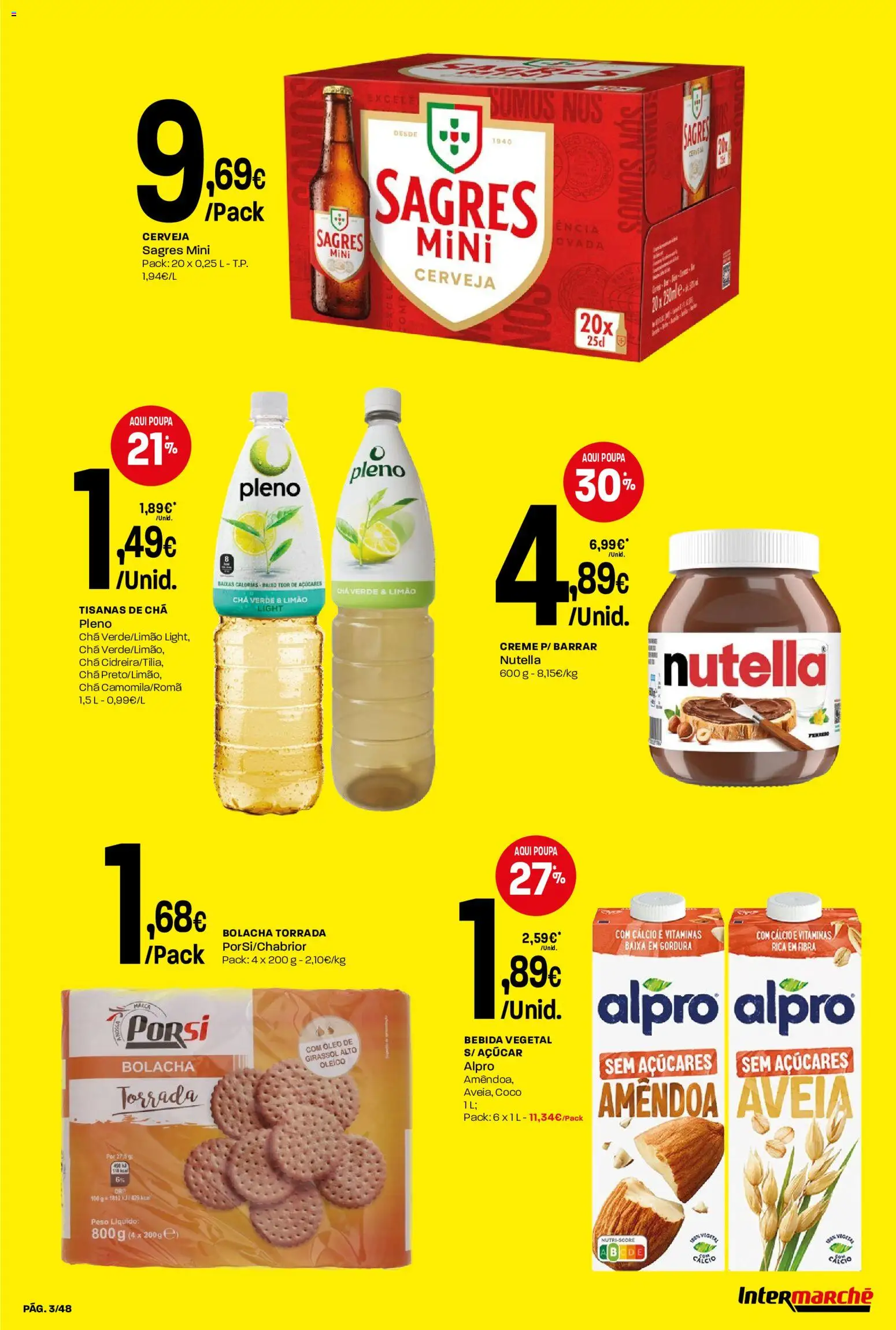 Intermarché folheto │ válido de 07.05.2026 | Página: 3 | Produtos: Óleo, Chá, Açúcar, Creme