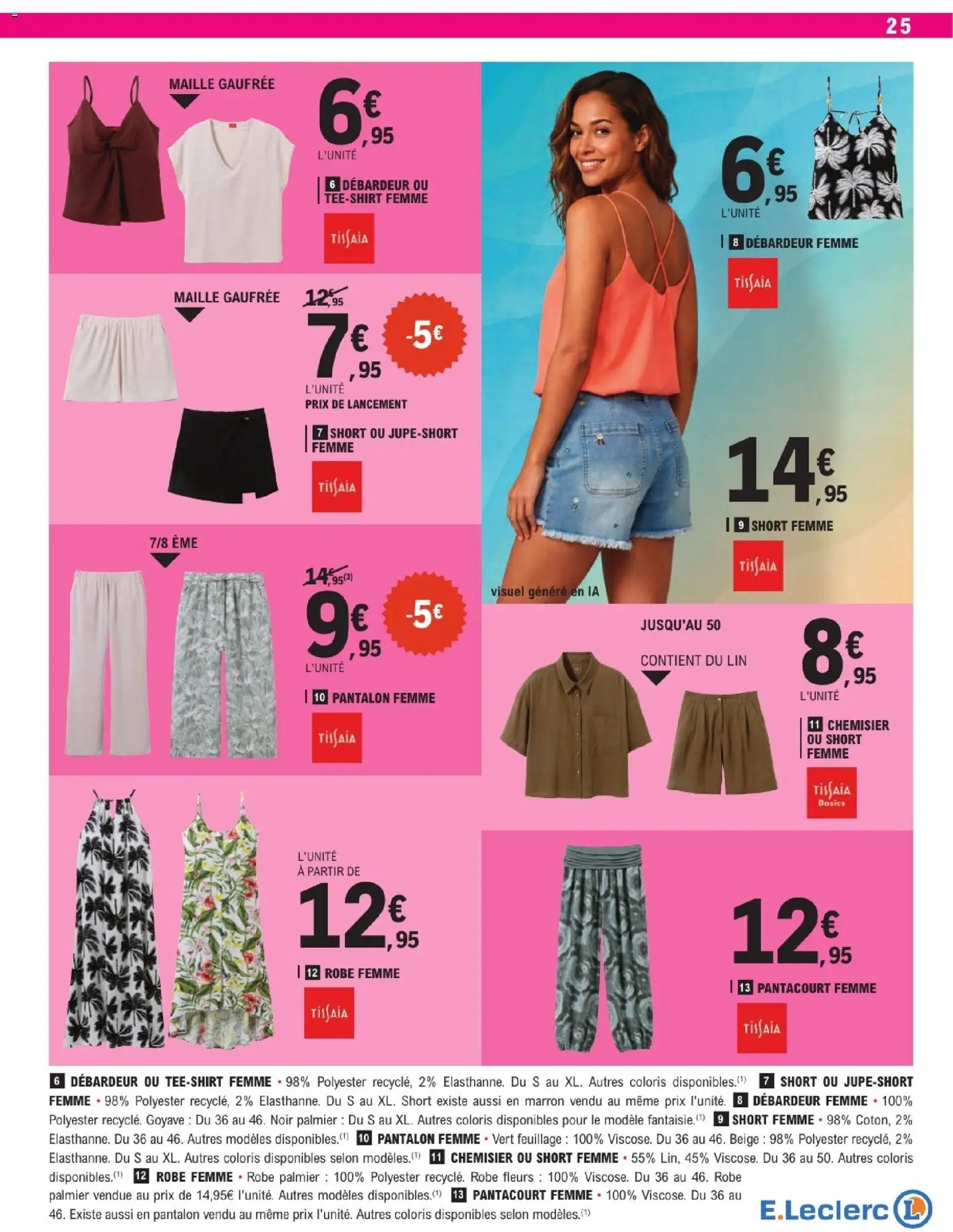 {H1} | Page: 25 | Produits: Robe, Pantacourt, Palmier, Chemisier
