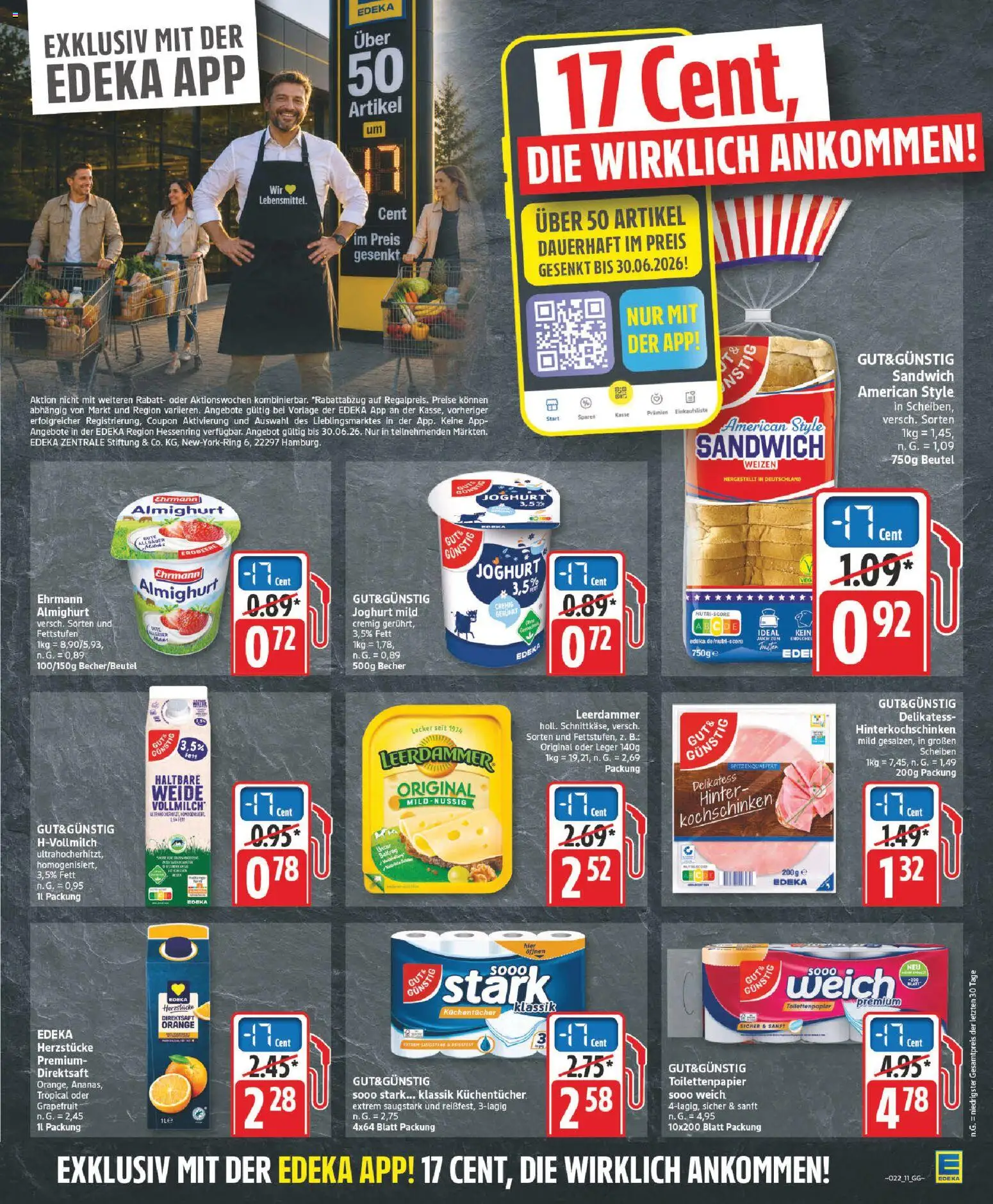 Edeka Prospekt – gültig ab 26.05.2026 | Seite: 11 | Produkte: Joghurt, Leerdammer, Grapefruit, Toilettenpapier