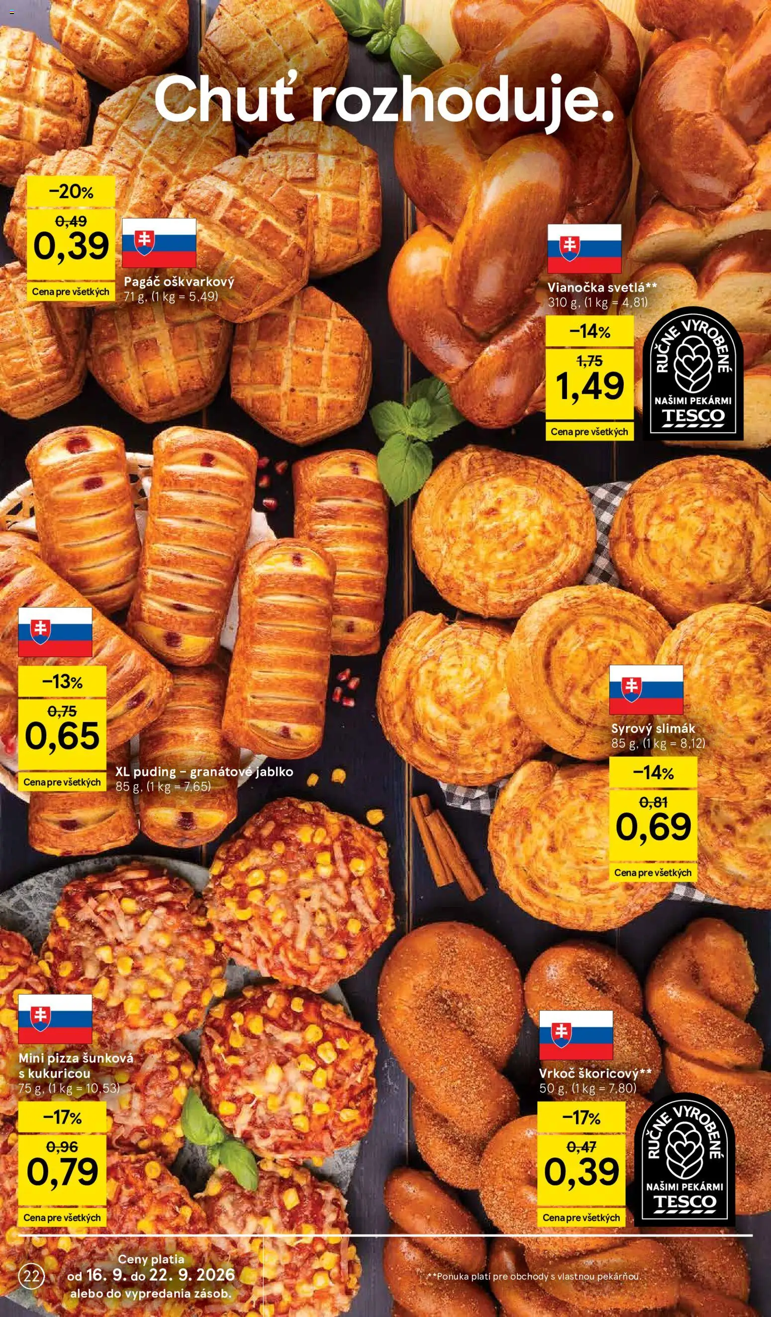 Nové Tesco akcie – leták je platný od 16.09.2026 | Strana: 22