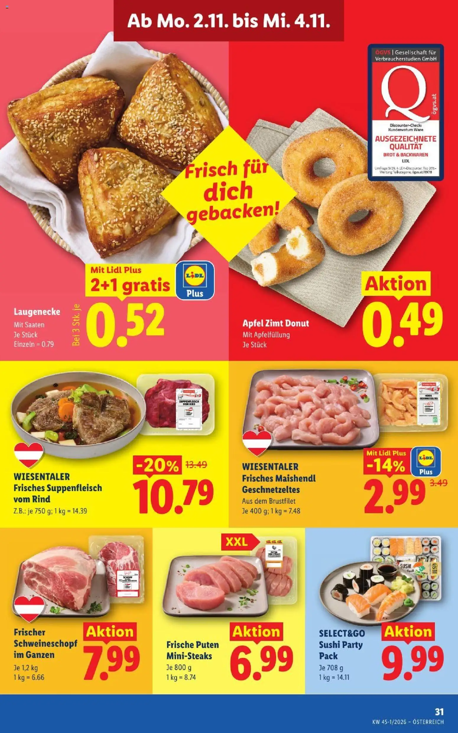 Lidl Flugblatt gültig ab 29.10.2026 | Seite: 40 | Produkte: Brot, Äpfel