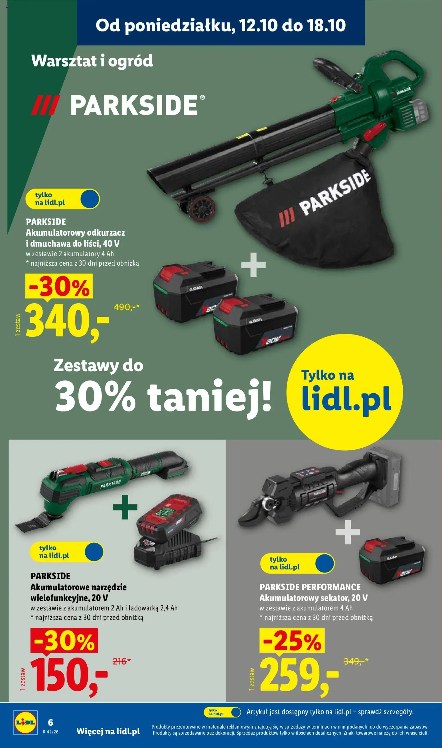 Lidl Polsko katalog od 12.10.2026 | Strana: 6 | Produkty: Parkside