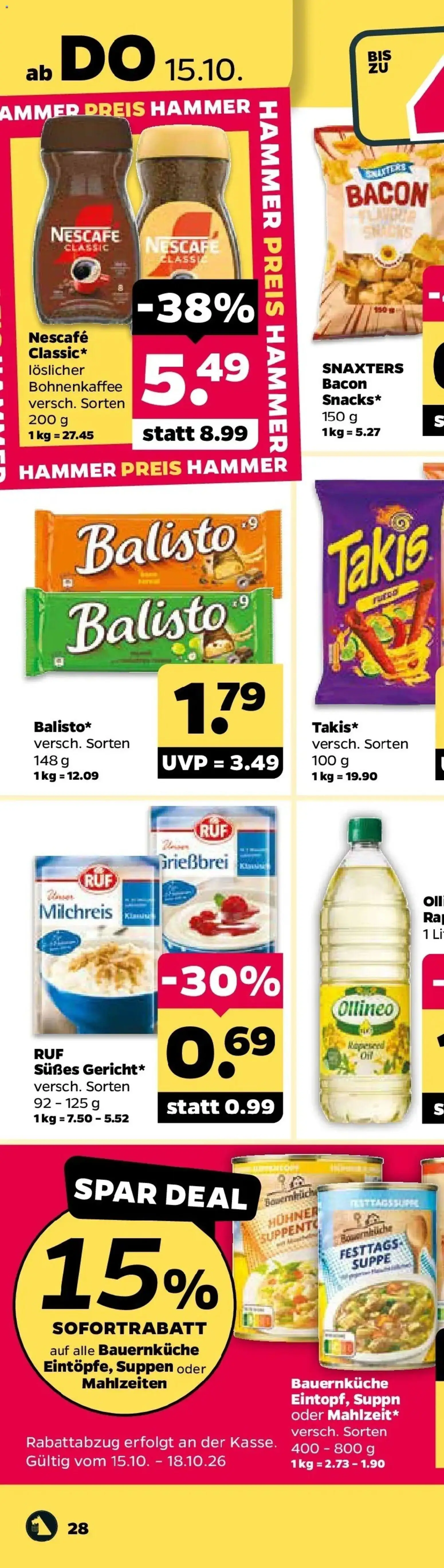 Netto Aktueller Prospekt ab 12.10.2026 → Angebote nächste Woche | Seite: 69 | Produkte: Nescafe