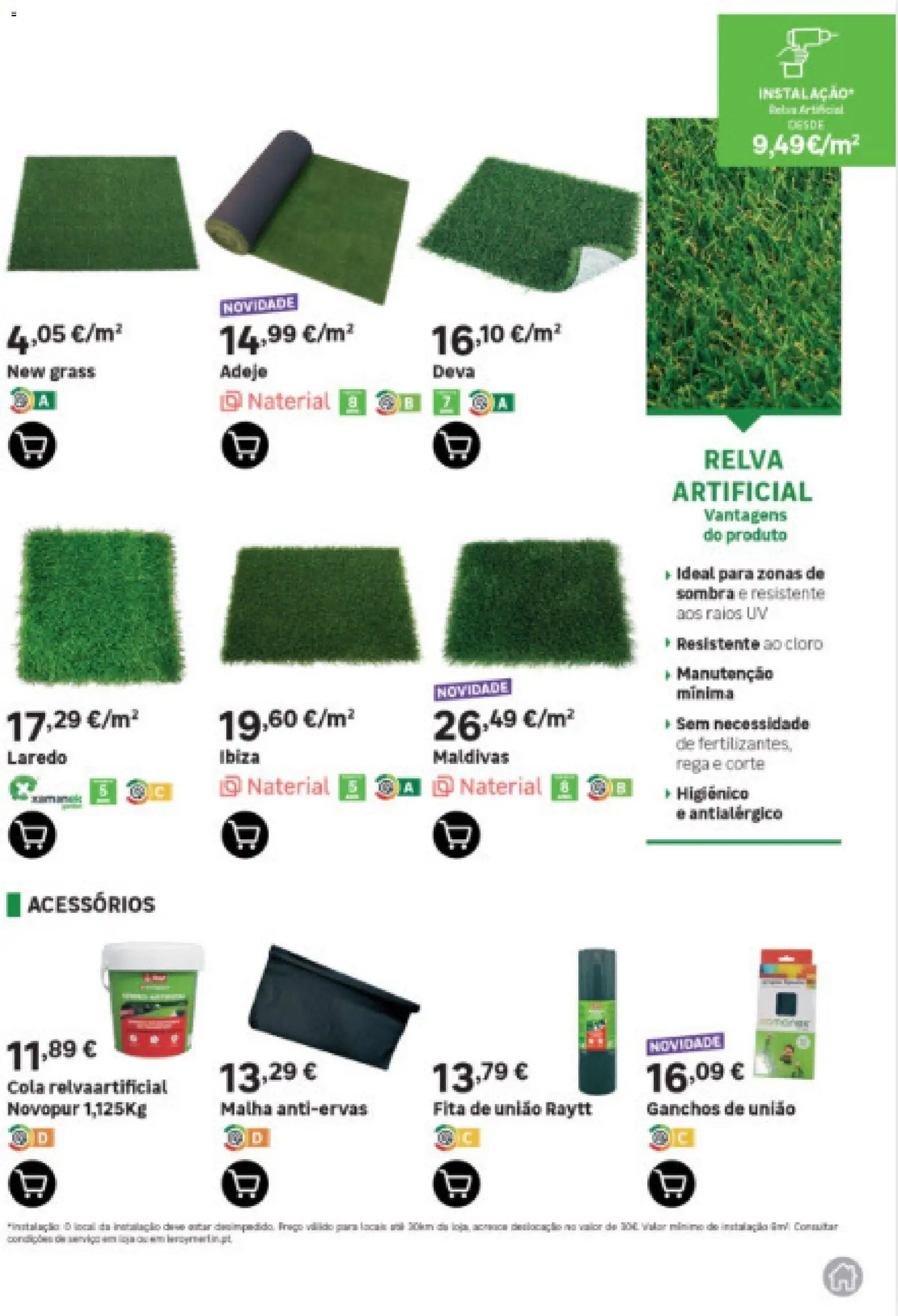 Leroy Merlin Arquipélago da Madeira Jardim │ válido de 12.03.2026 | Página: 55 | Produtos: Relva artificial