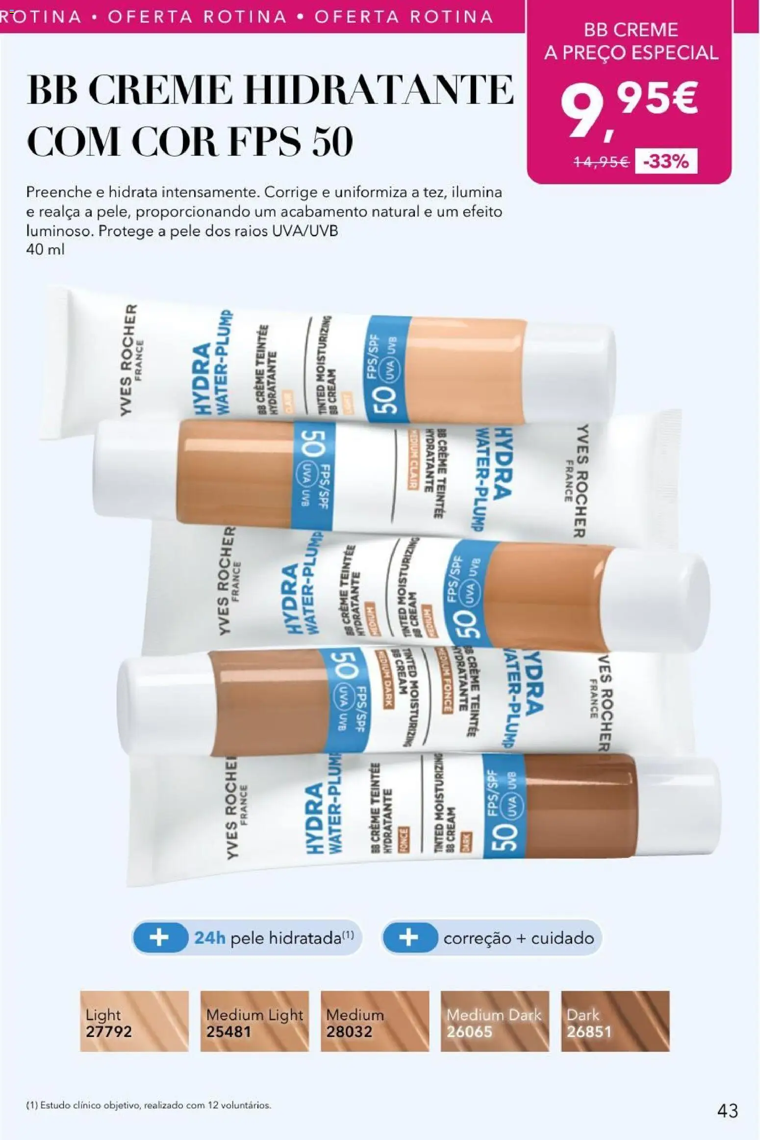 Yves Rocher catálogo 11 │ válido de 27/08/2026 | Página: 43 | Produtos: Creme hidratante, Creme