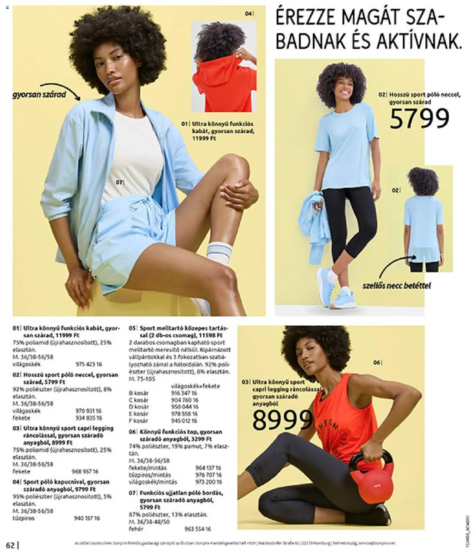 Bonprix akciós ujság - amely érvényes a következő dátumtól: 16.06.2026 | Oldal: 64 | Termékek: Sál, Melltartó, Legging