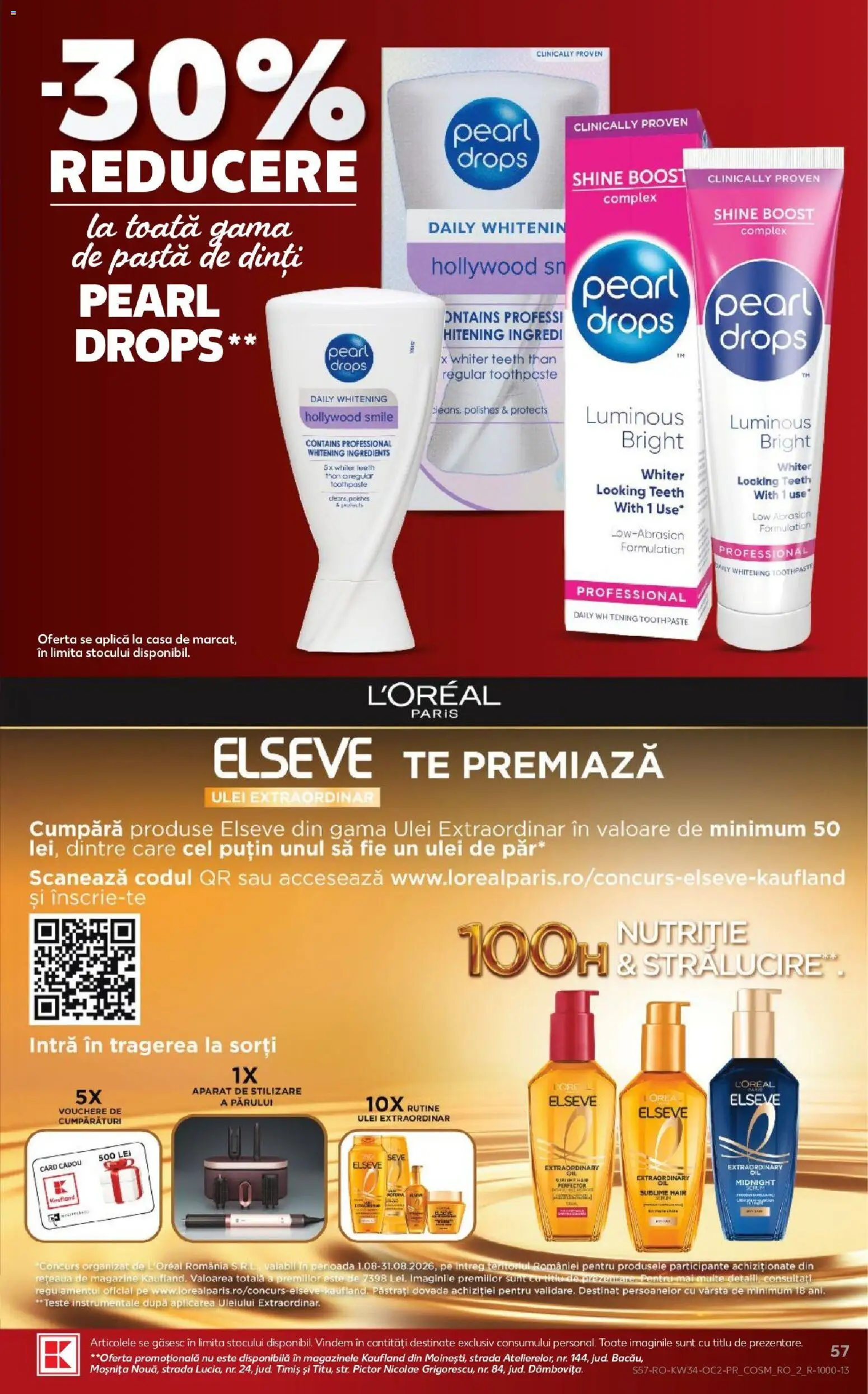 Noul catalog Kaufland – valabil de la 19.08.2026 | Pagină: 57 | Produse: Aplică, Aparat, Ulei, Pastă de dinți