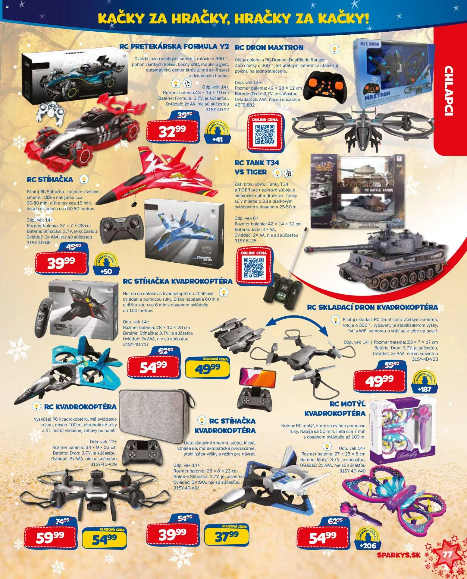 Nové ALLTOYS akcie – leták je platný od 06.10.2026 | Strana: 77 | Produkty: Dron, Batérie, Hračky