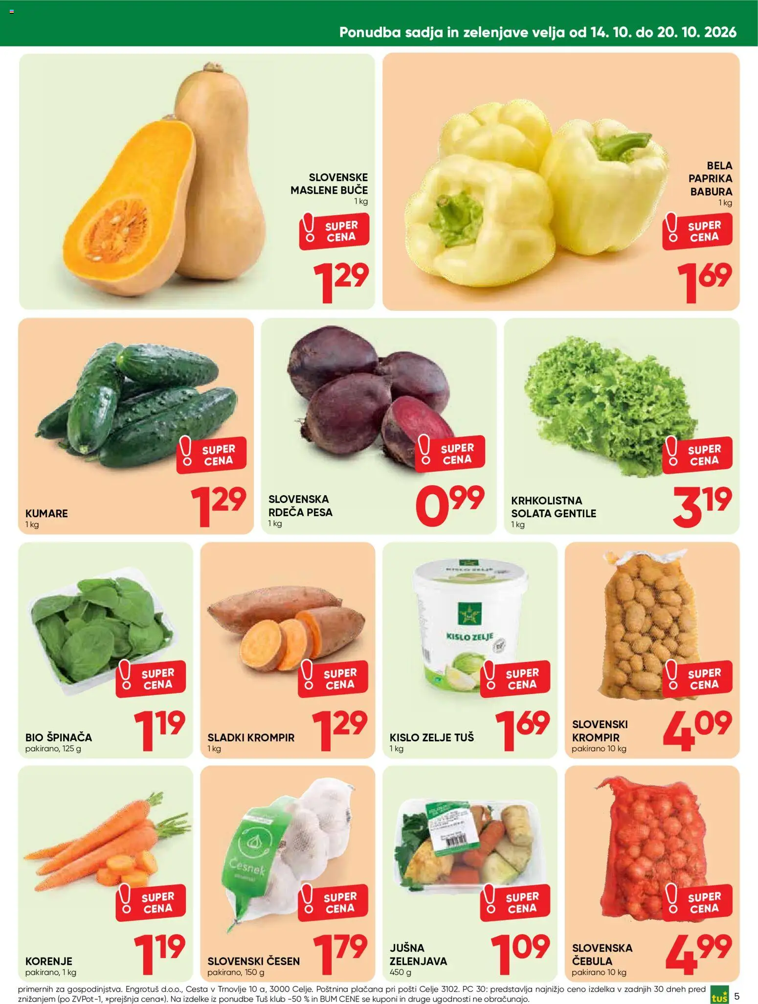 Novi Tuš katalog ponudbe – veljaven od 14.10.2026 | Stran: 5