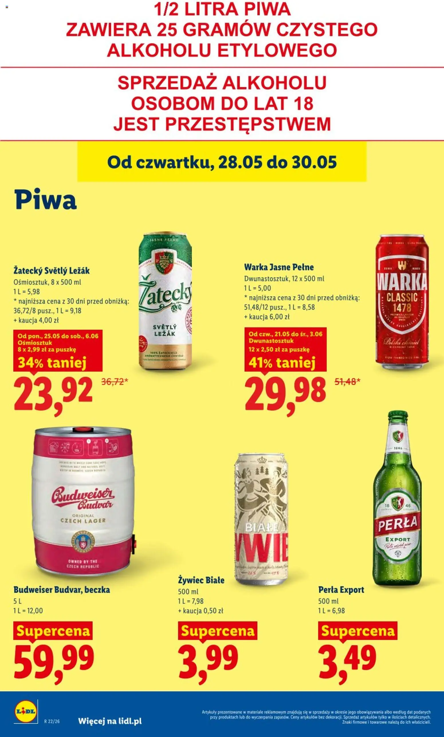 Lidl gazetka od 28.05.2026 | Strona: 68 | Produkty: Leżak, Warka