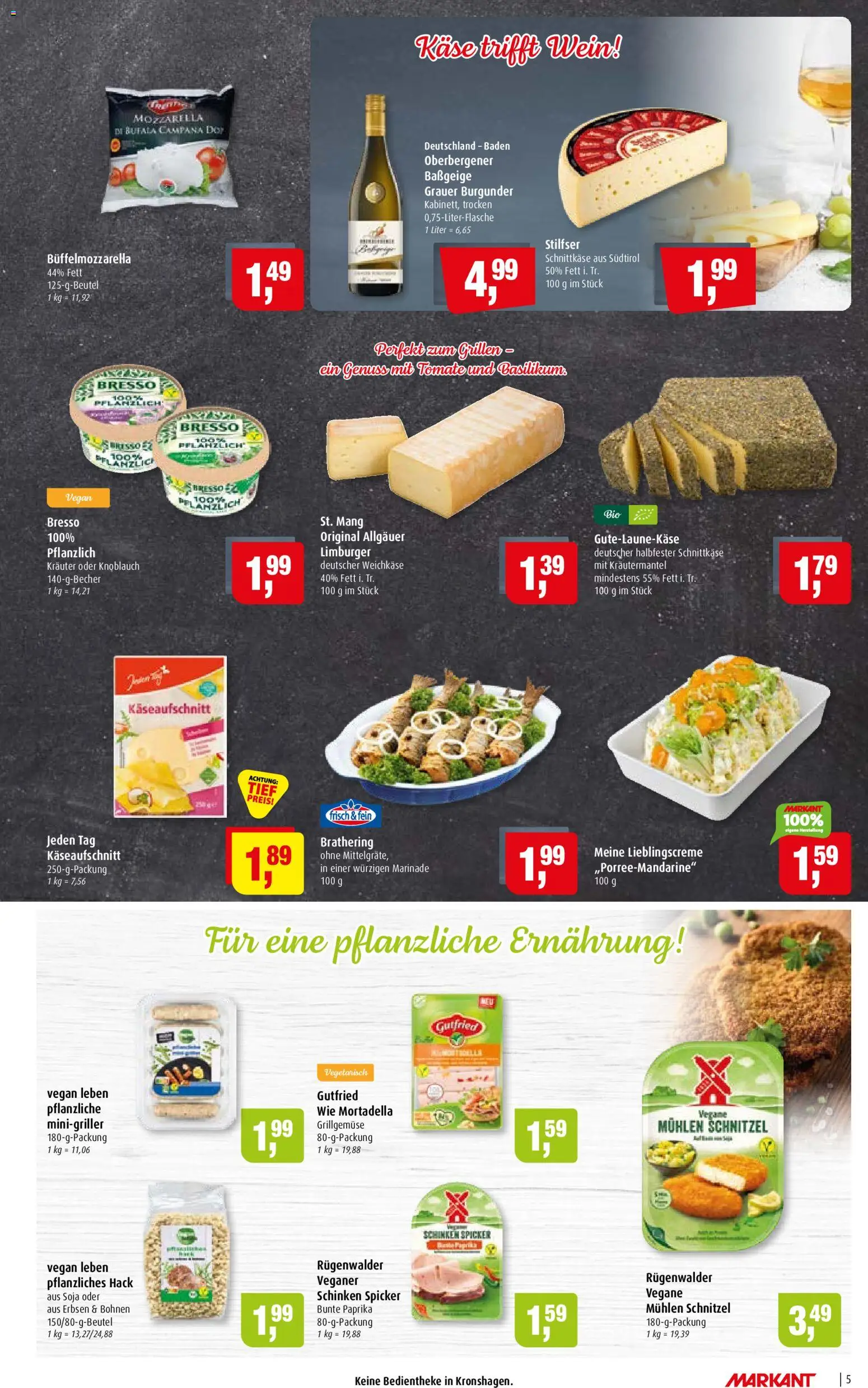 Markant Prospekt – gültig ab 20.07.2026 | Seite: 5 | Produkte: Schnitzel, Paprika, Knoblauch, Schinken