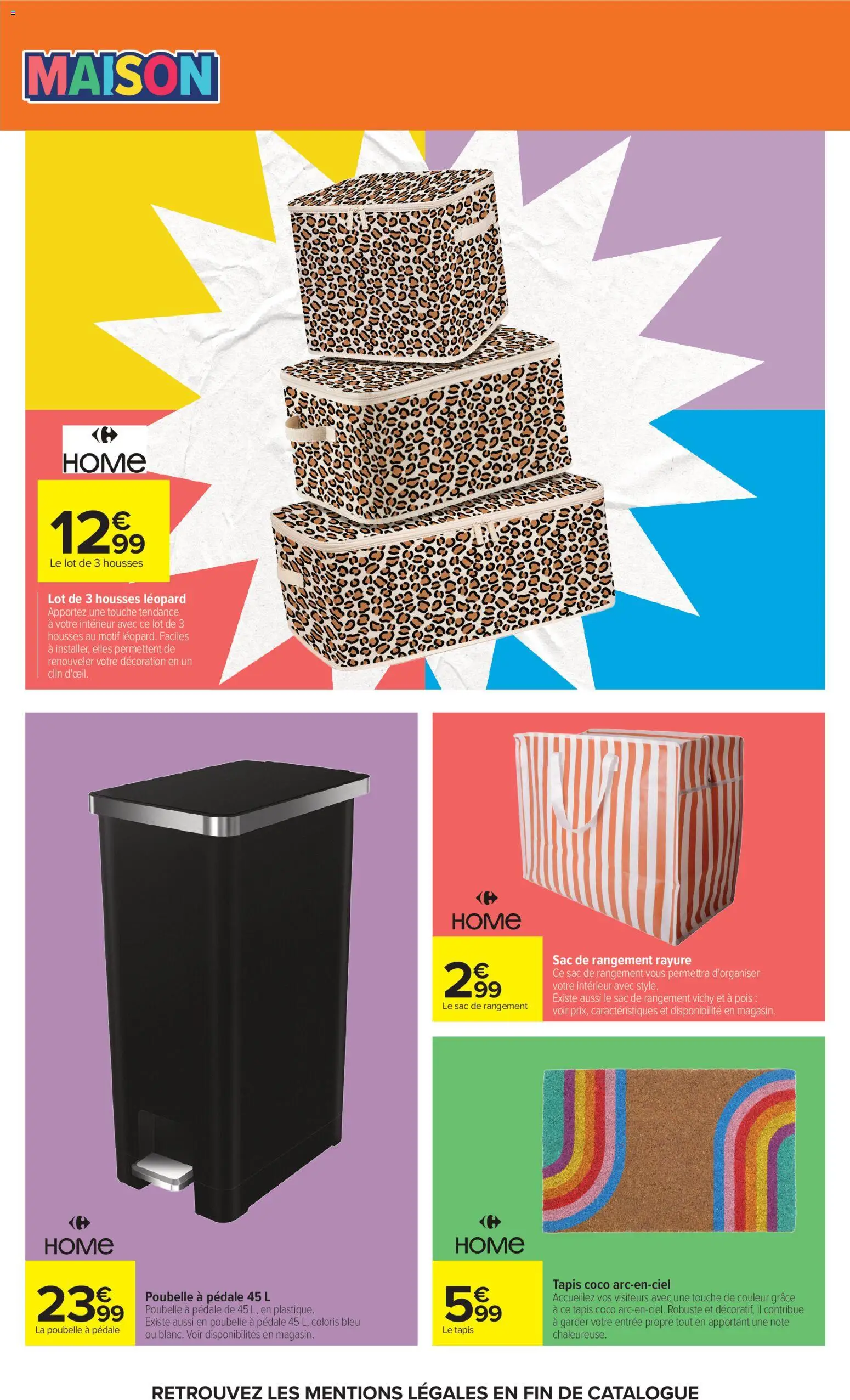 {H1} | Page: 63 | Produits: Poubelle, Sac, Pois, Tapis