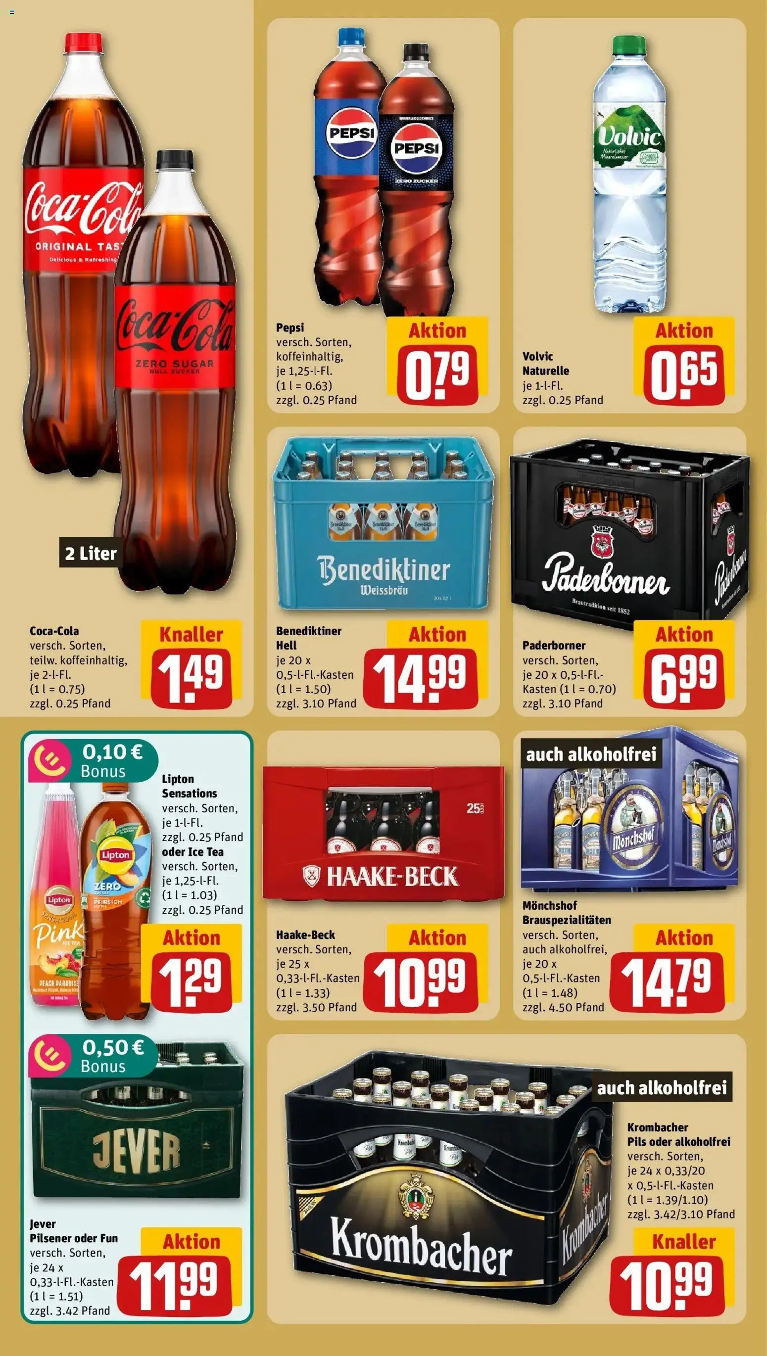 REWE Prospekt ab 24.08.2026 zum Blättern » Angebote | Seite: 14 | Produkte: Pils, Zucker, Krombacher, Volvic