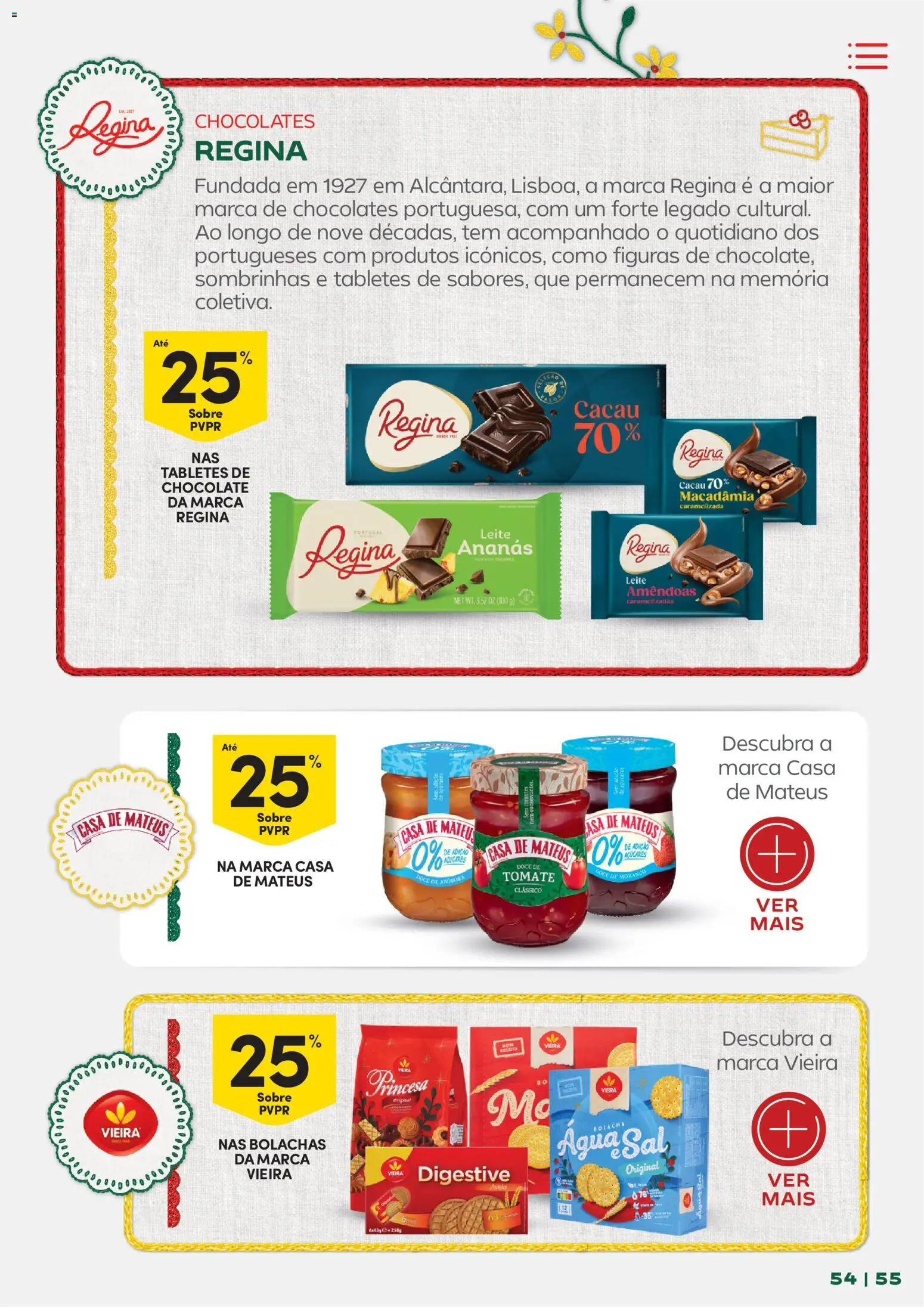 Continente - Frescura de Portugal Direto da origem │ válido de 05.05.2026 | Página: 55 | Produtos: Bolachas, Chocolates, Leite, Tomate