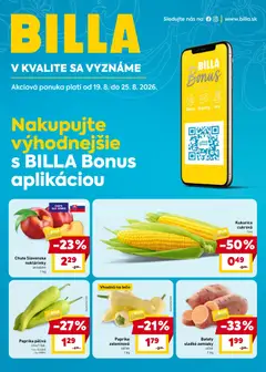 Billa leták platný od 19.08.2026