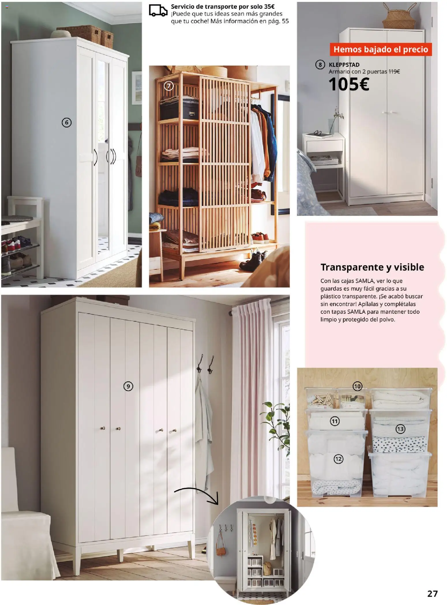 Catálogo IKEA Organización en el hogar │ válido desde el 15/01/2026 | Página: 27 | Productos: Armario