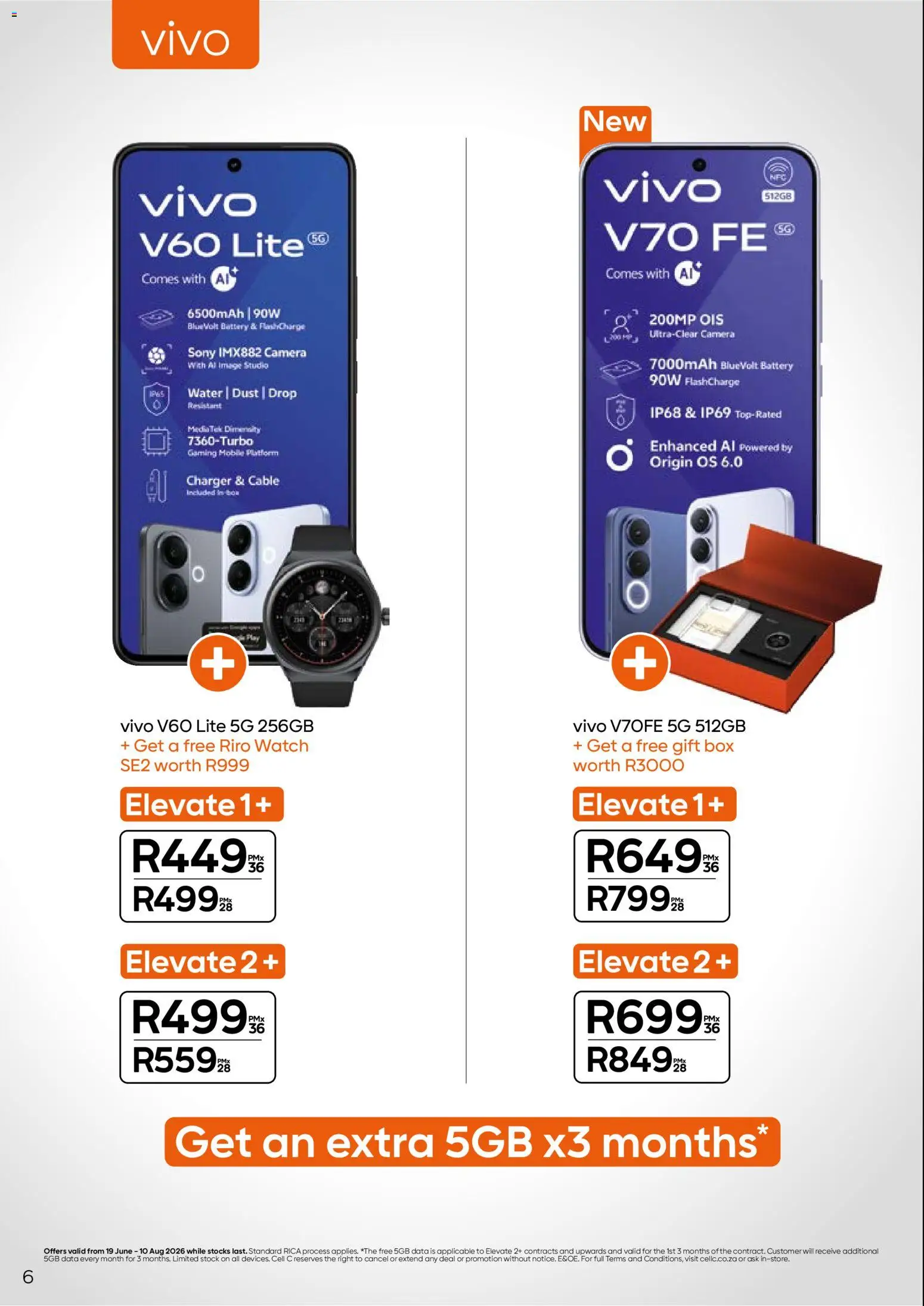 New Cell C catalogue – valid from 19.06.2026 | Page: 6