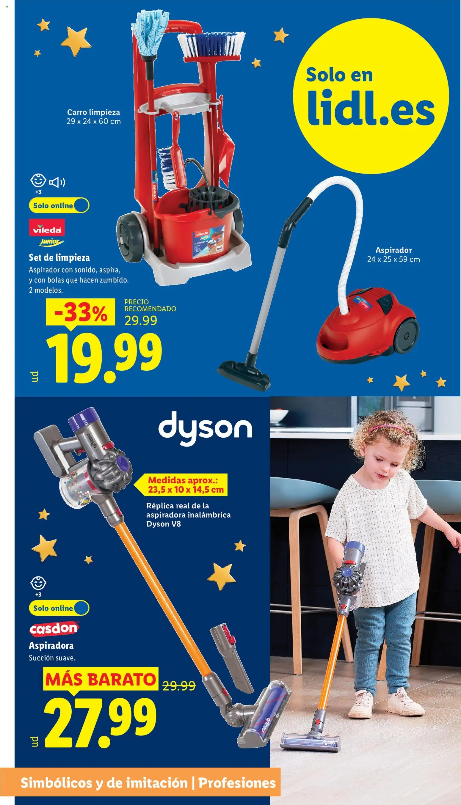 Lidl - Juguetes de imitación │ válido desde el 21/10/2026 | Página: 14 | Productos: Aspiradora inalámbrica, Aspiradora, Aspirador