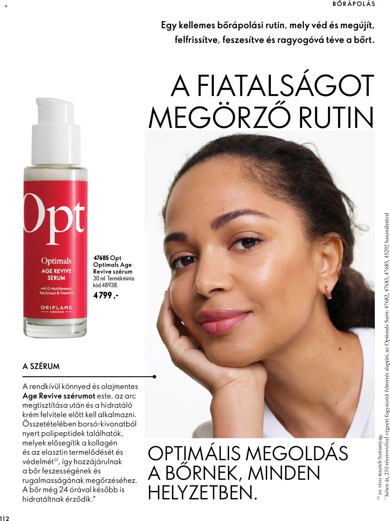 Oriflame akciós ujság - amely érvényes a következő dátumtól: 2026.11.11. | Oldal: 112 | Termékek: Krém, Tévé, Kollagén, Szérum