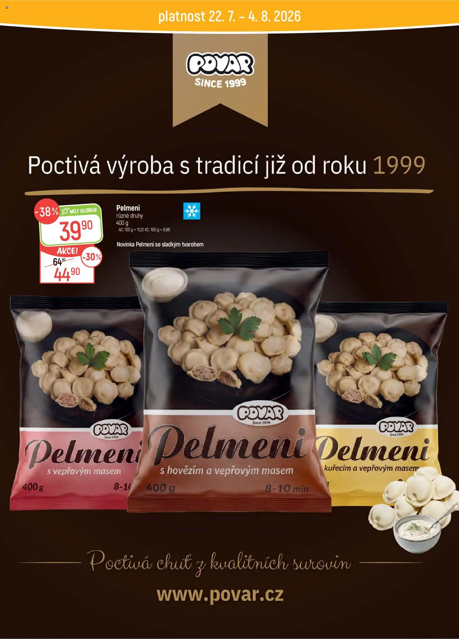 Globus leták od 22.07.2026 | Strana: 24 | Produkty: Globus, Pelmeni