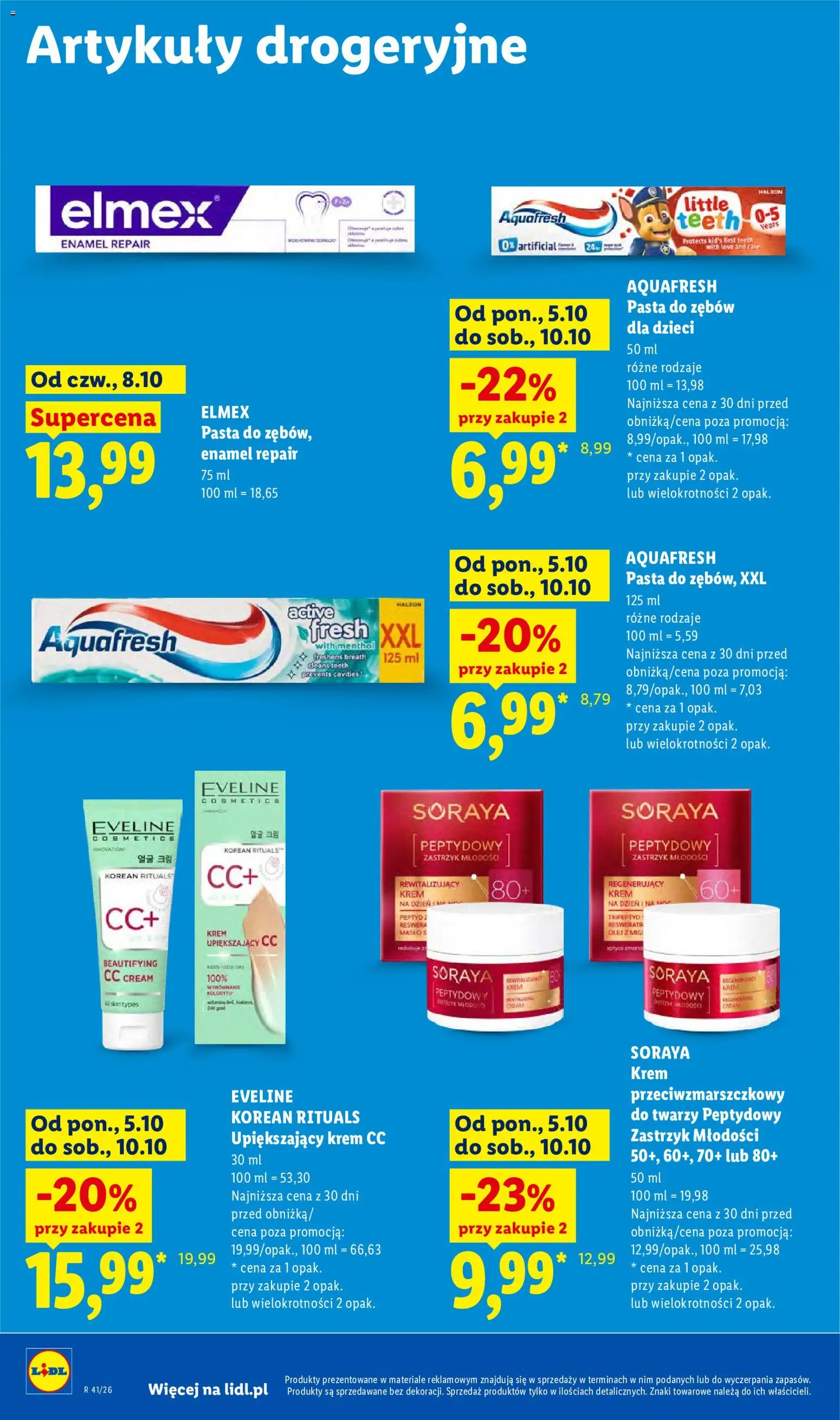 Lidl Polsko leták od 08.10.2026 | Strana: 88 | Produkty: Elmex, Máslo, Olej, Krém