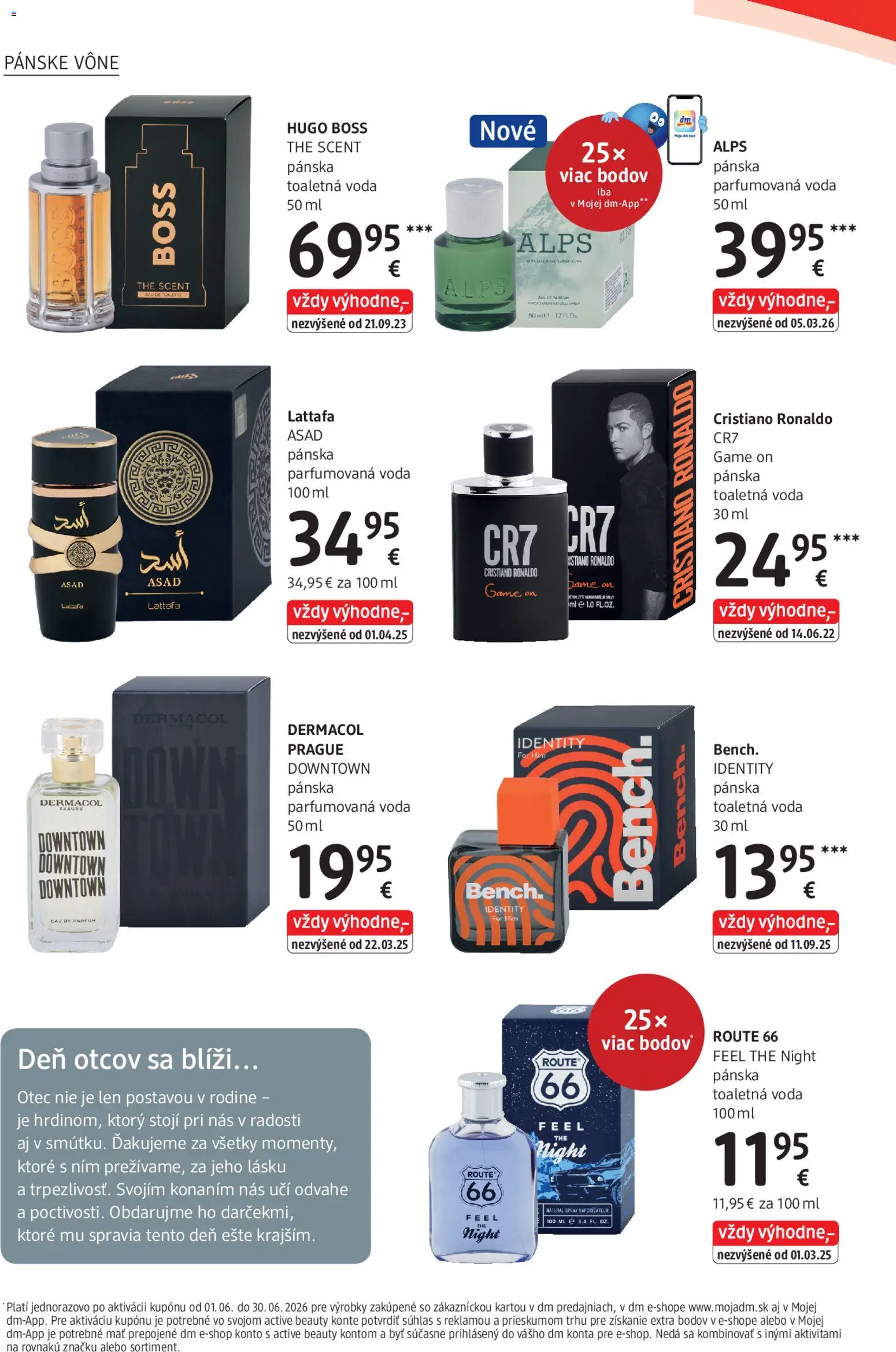 Nové dm drogerie akcie – leták je platný od 01.06.2026 | Strana: 10 | Produkty: Toaletná voda, Voda