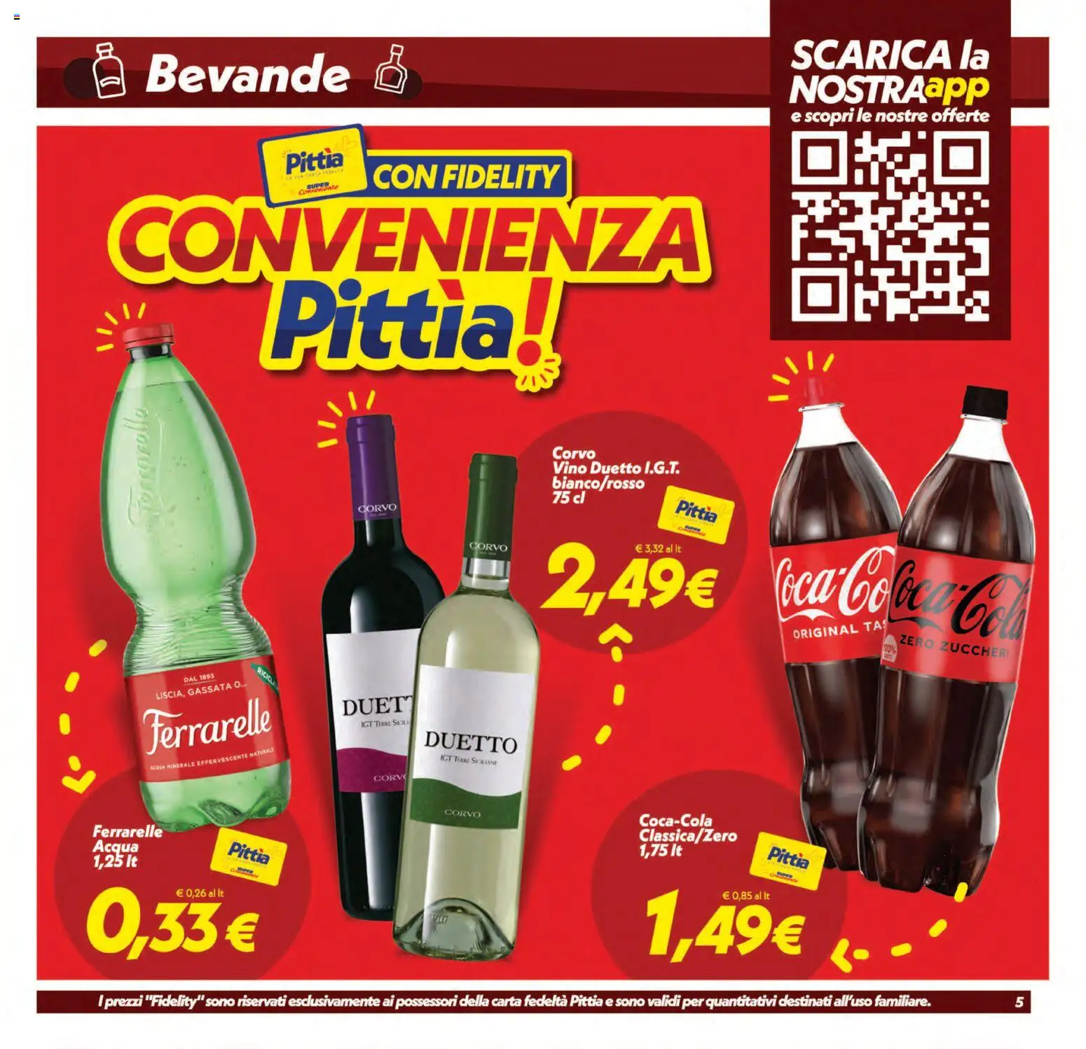 Volantino SuperConveniente del 21/08/2026 | Pagina: 5 | Prodotti: Acqua, Bevande, Acqua minerale, Ferrarelle