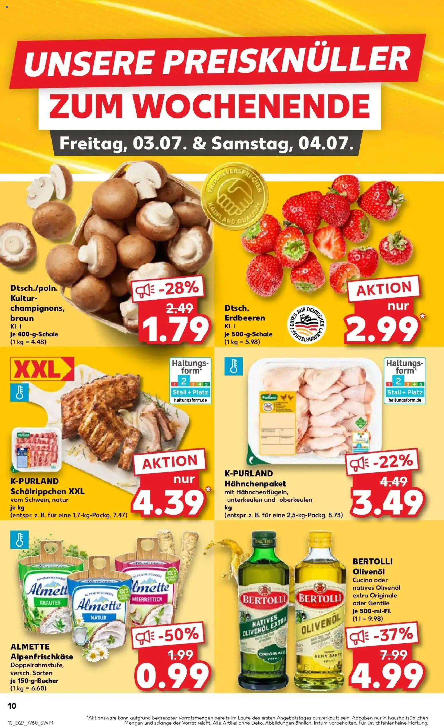 Kaufland Prospekt Peißenberg – gültig ab 29.06.2026 | Seite: 21 | Produkte: Almette, Olivenol, Bertolli olivenol, Erdbeeren