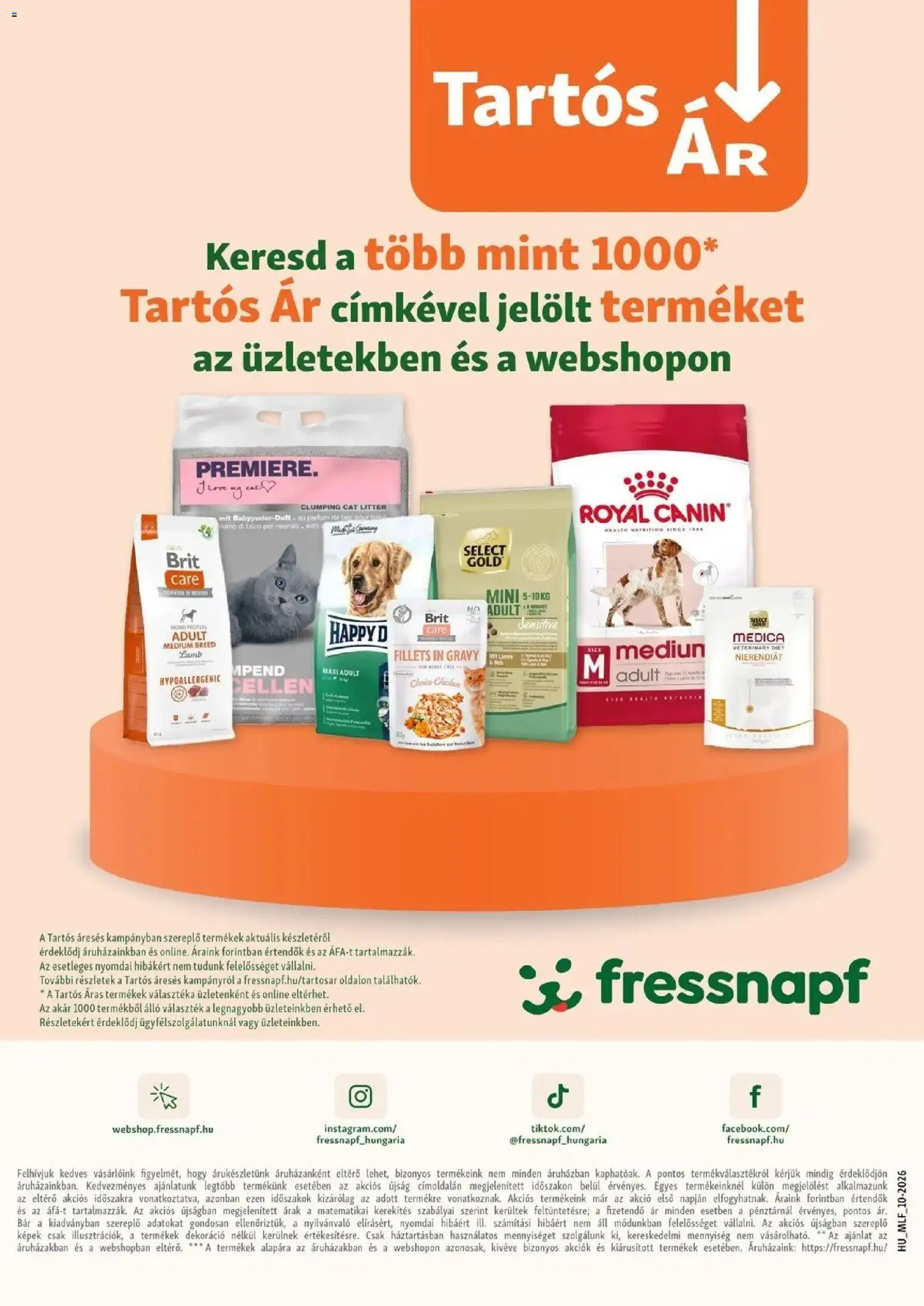 Fressnapf aktuális akciós újság - 2026.10.08. -tól/töl > akció, lapozható szórólap 🛍️ | Oldal: 19 | Termékek: Parfüm, Dekoráció